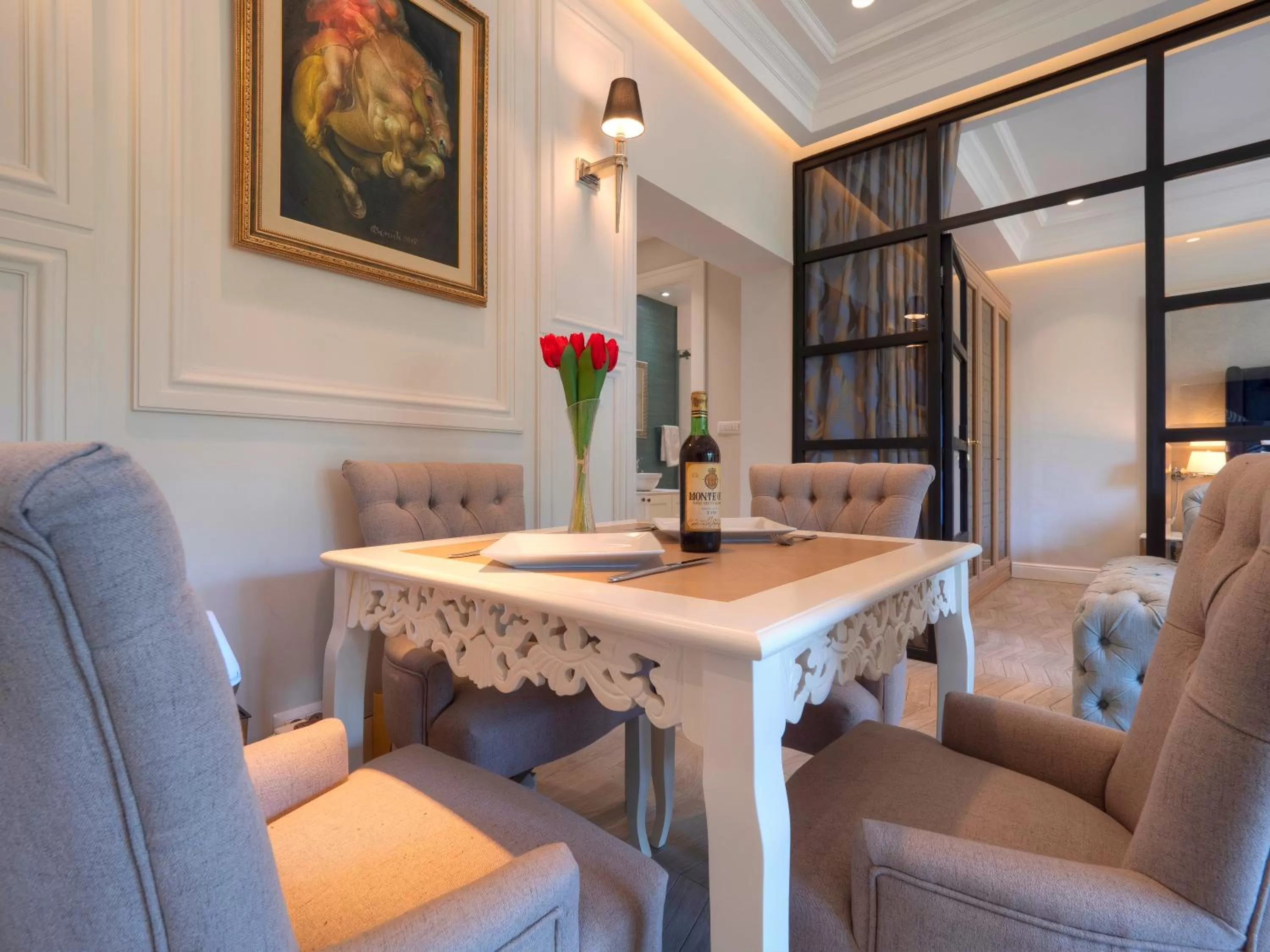 Living room, Seating Area in Apartments PERLA Budva