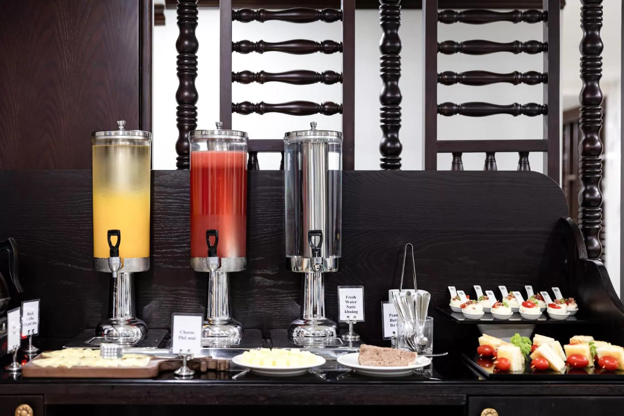 Buffet breakfast in The Lotus Aman Hotel