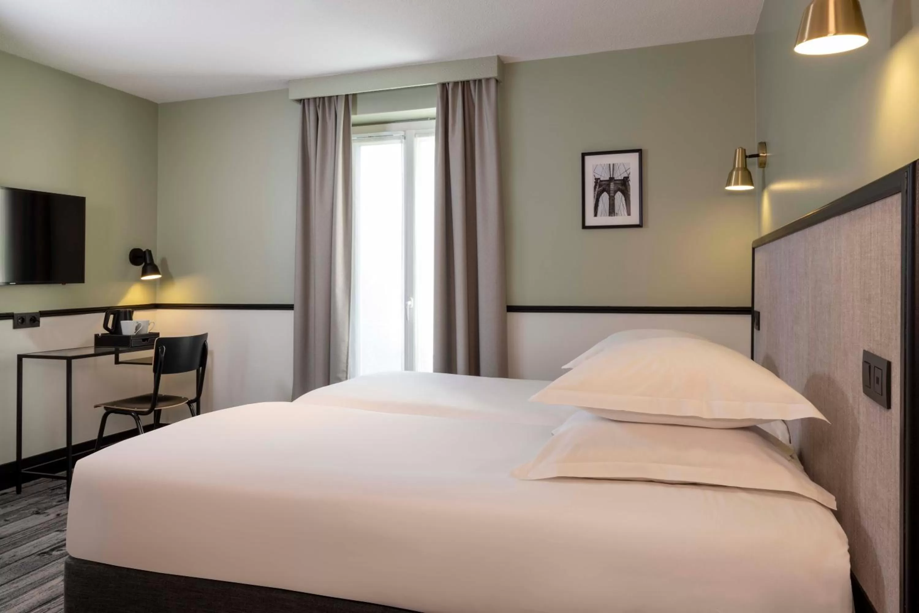 Bedroom, Bed in Hotel de l'Aqueduc