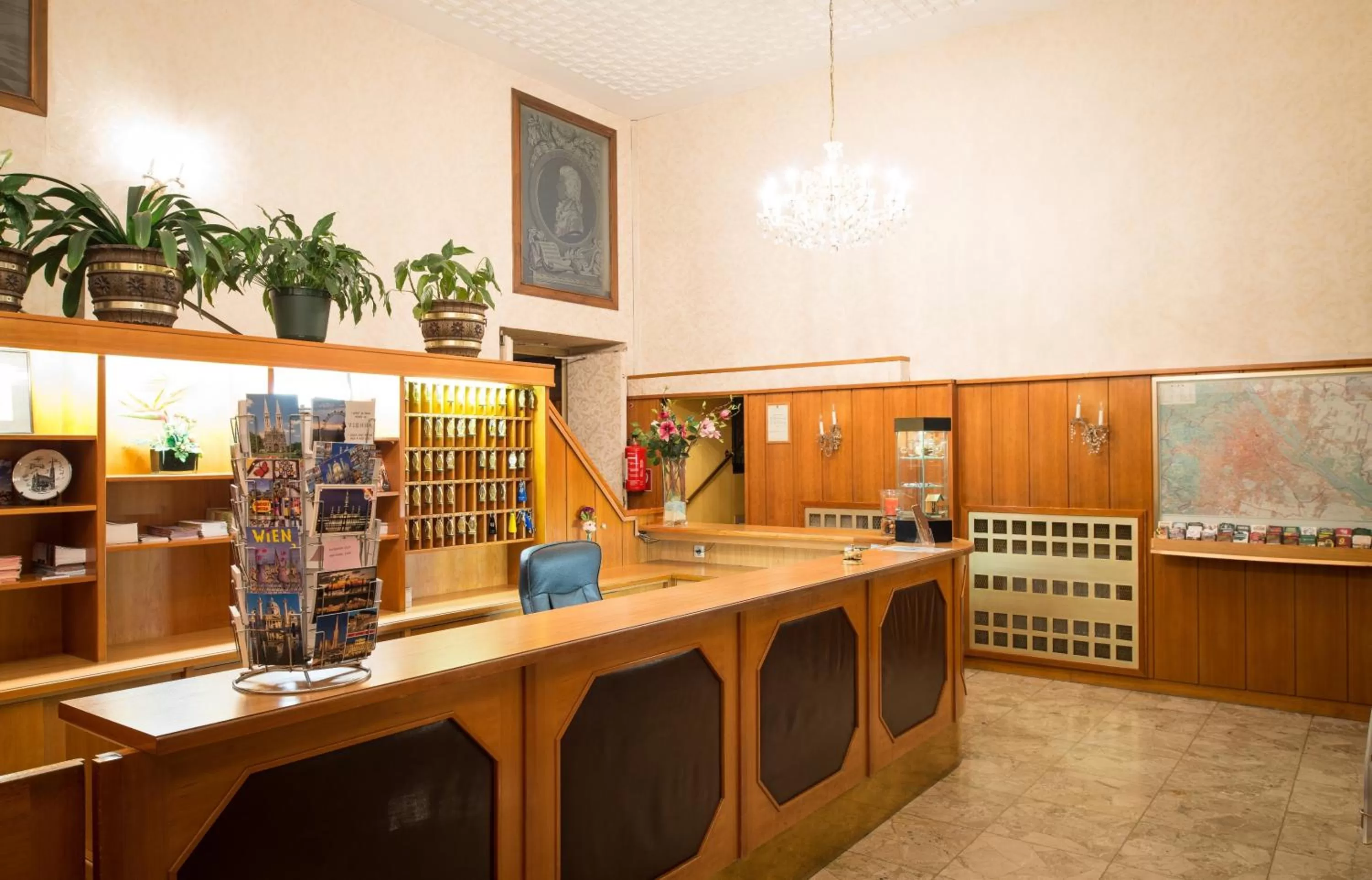 Lobby or reception in Hotel Mozart