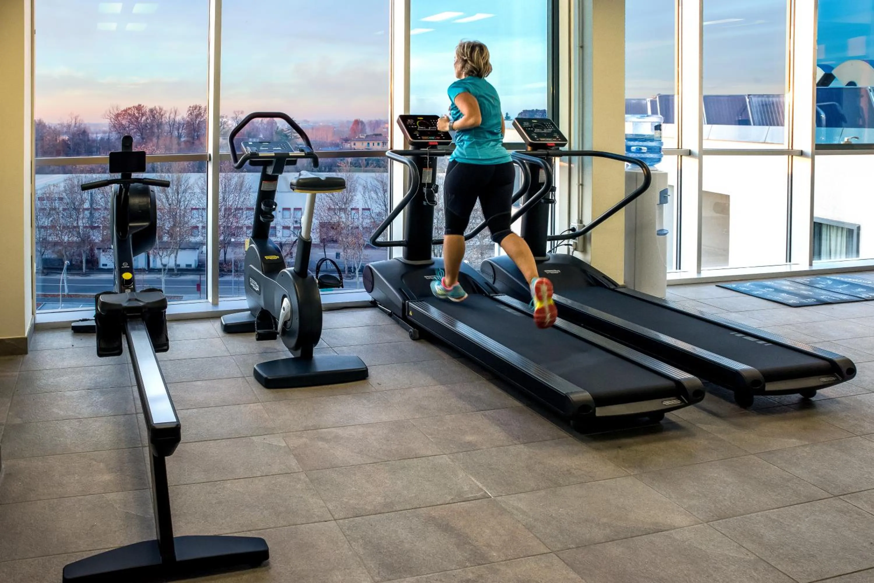 Fitness centre/facilities in Hotel Cosmopolitan Bologna