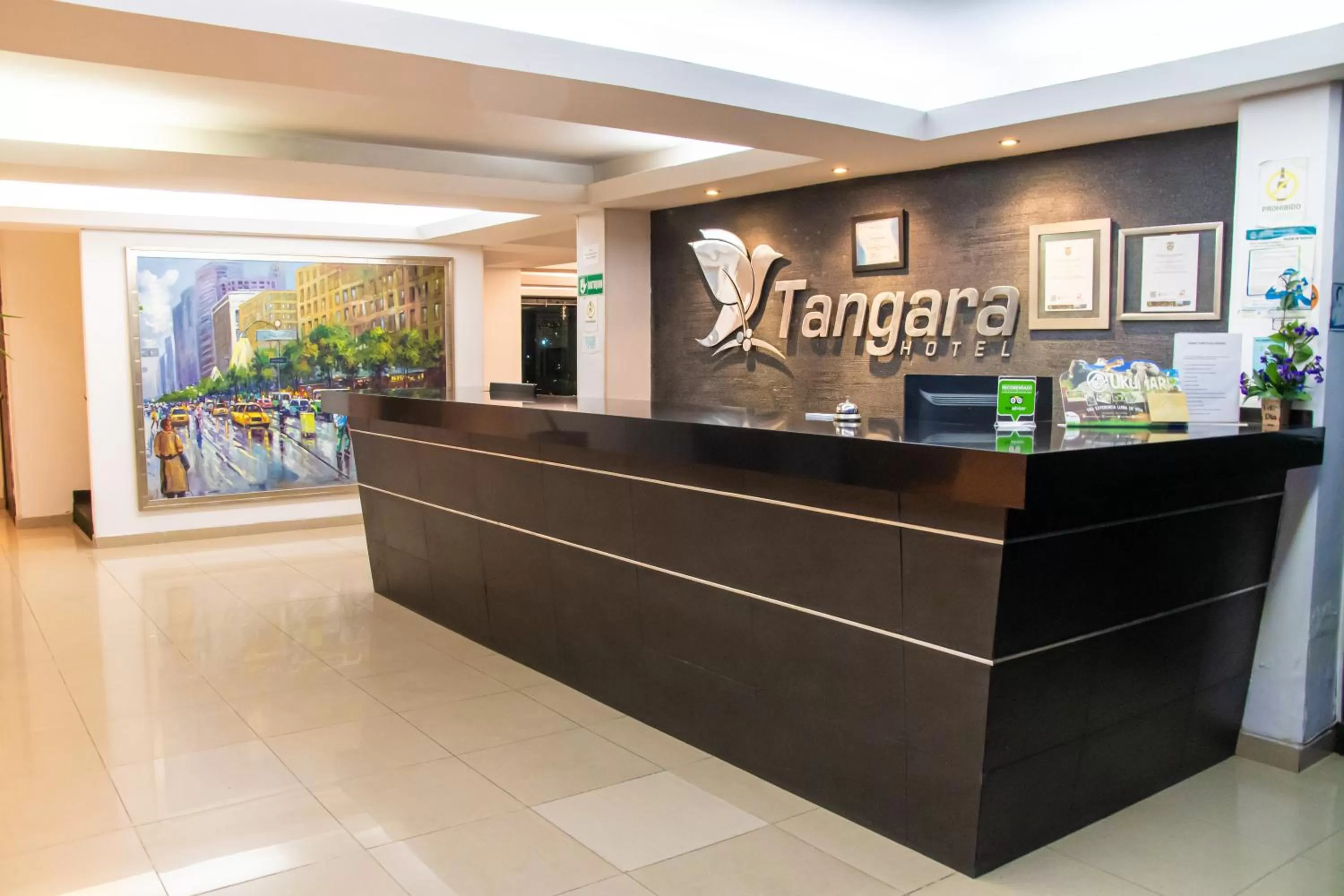 Lobby or reception in Hotel Tangara