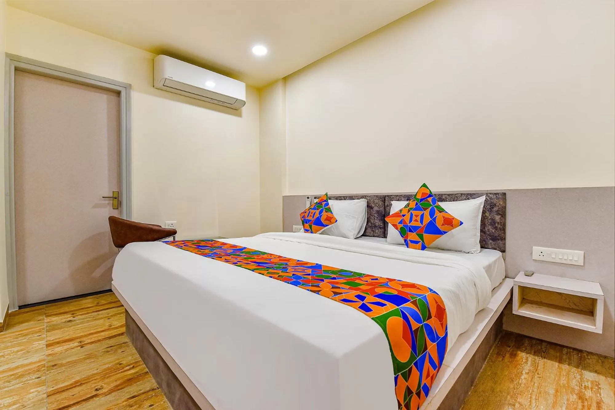 Bed in FabHotel Prime Rudra