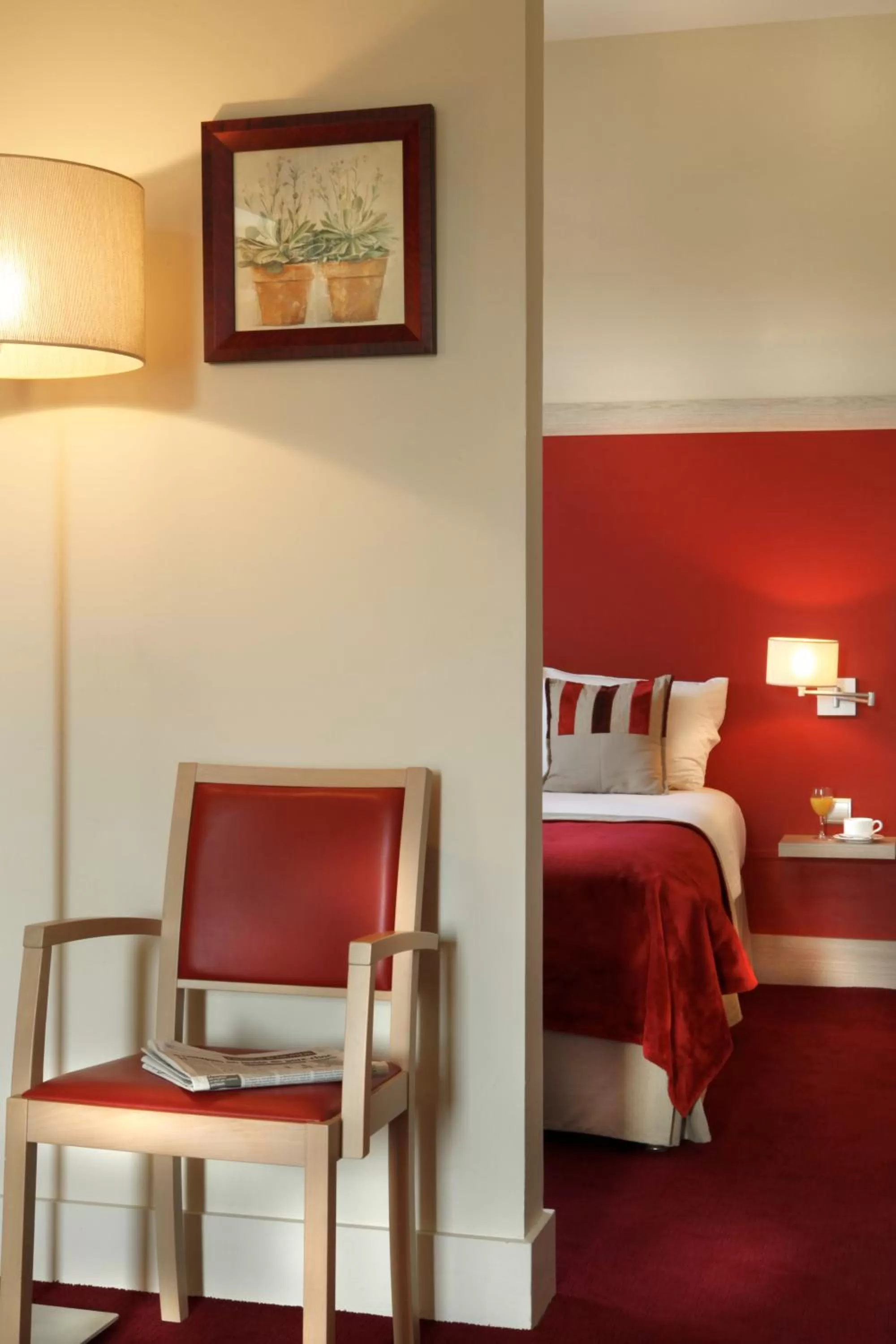 Decorative detail, Bed in Hôtel du Parc