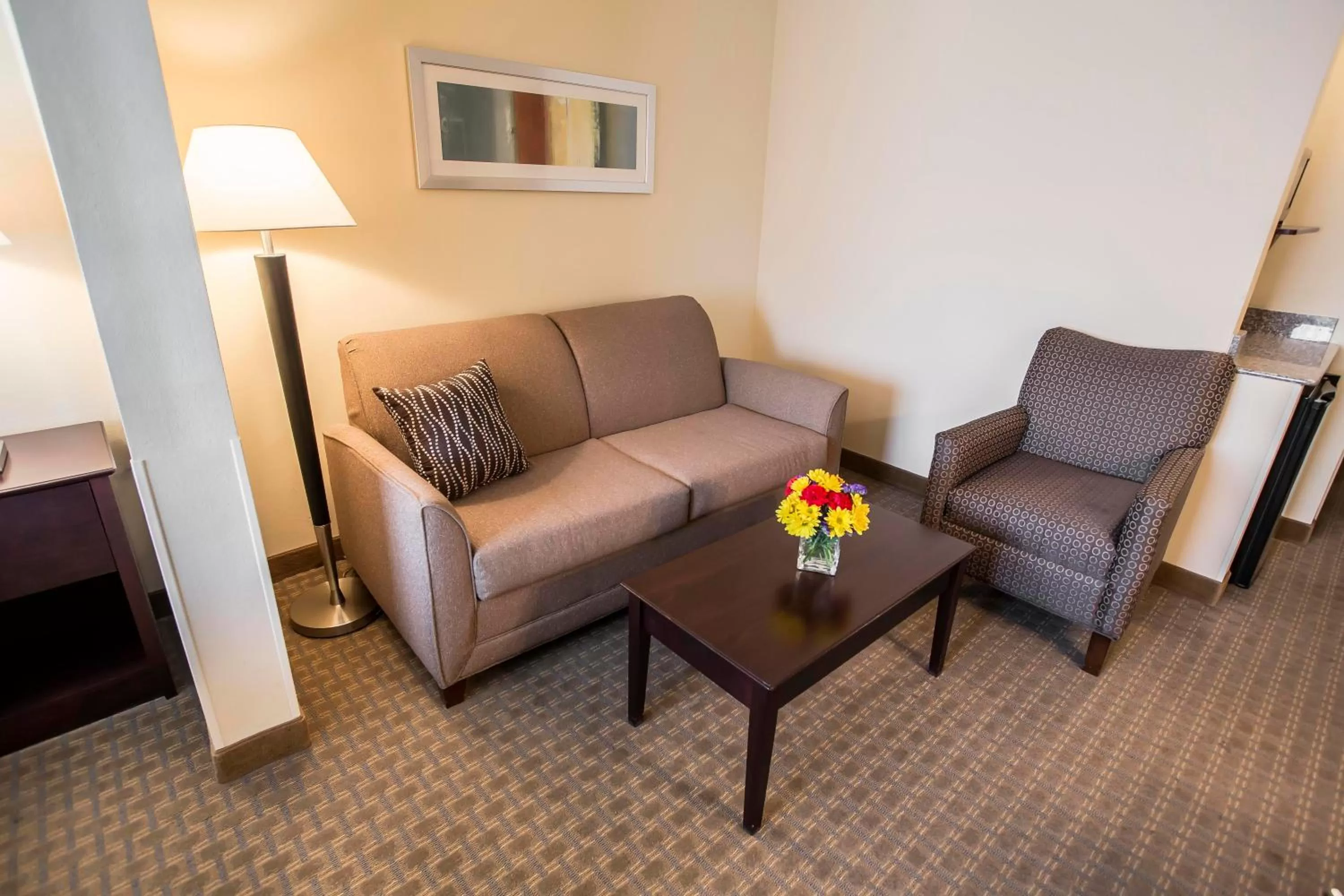 Seating area in Comfort Suites University Area Notre Dame-South Bend