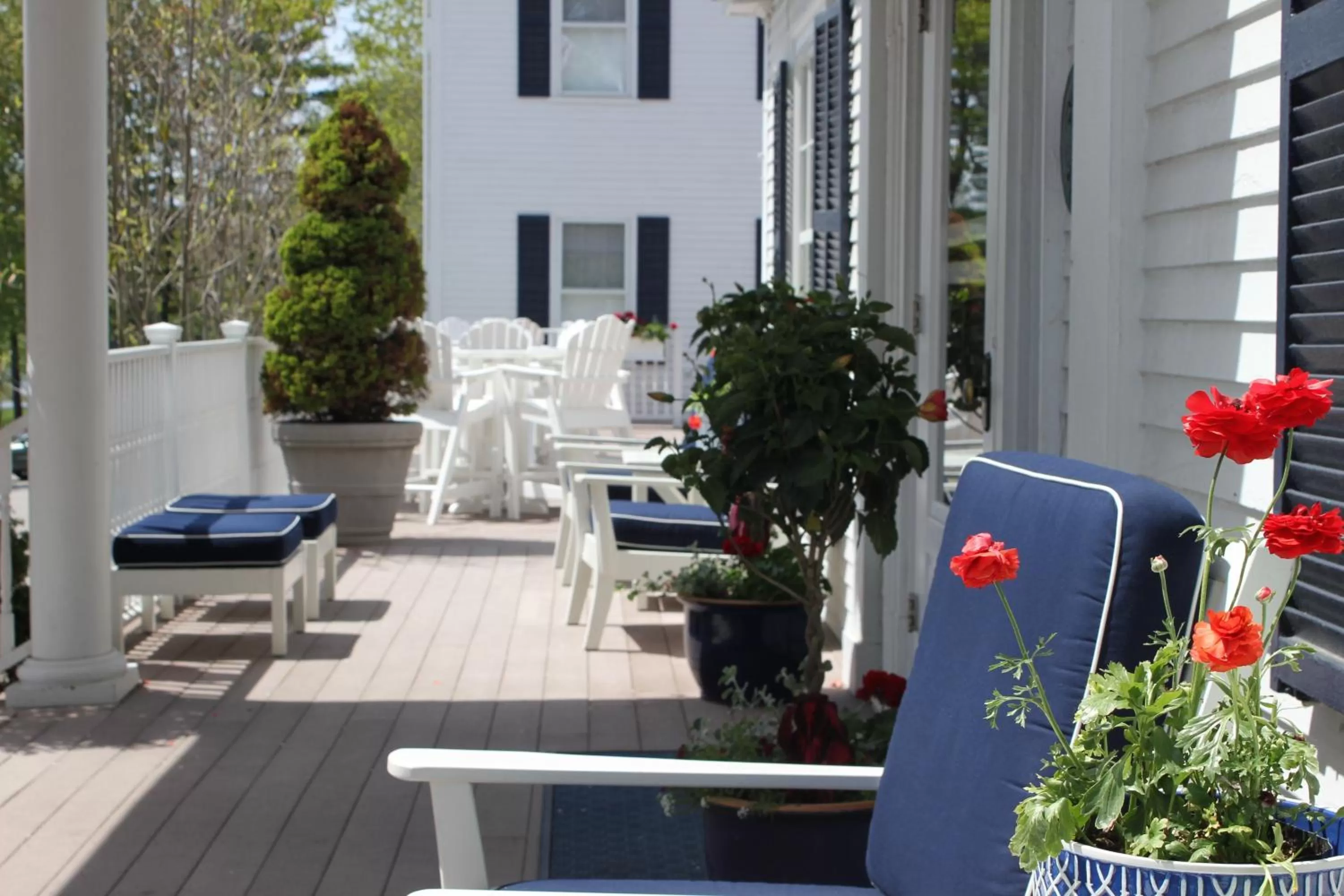 Patio in Kennebunkport Inn