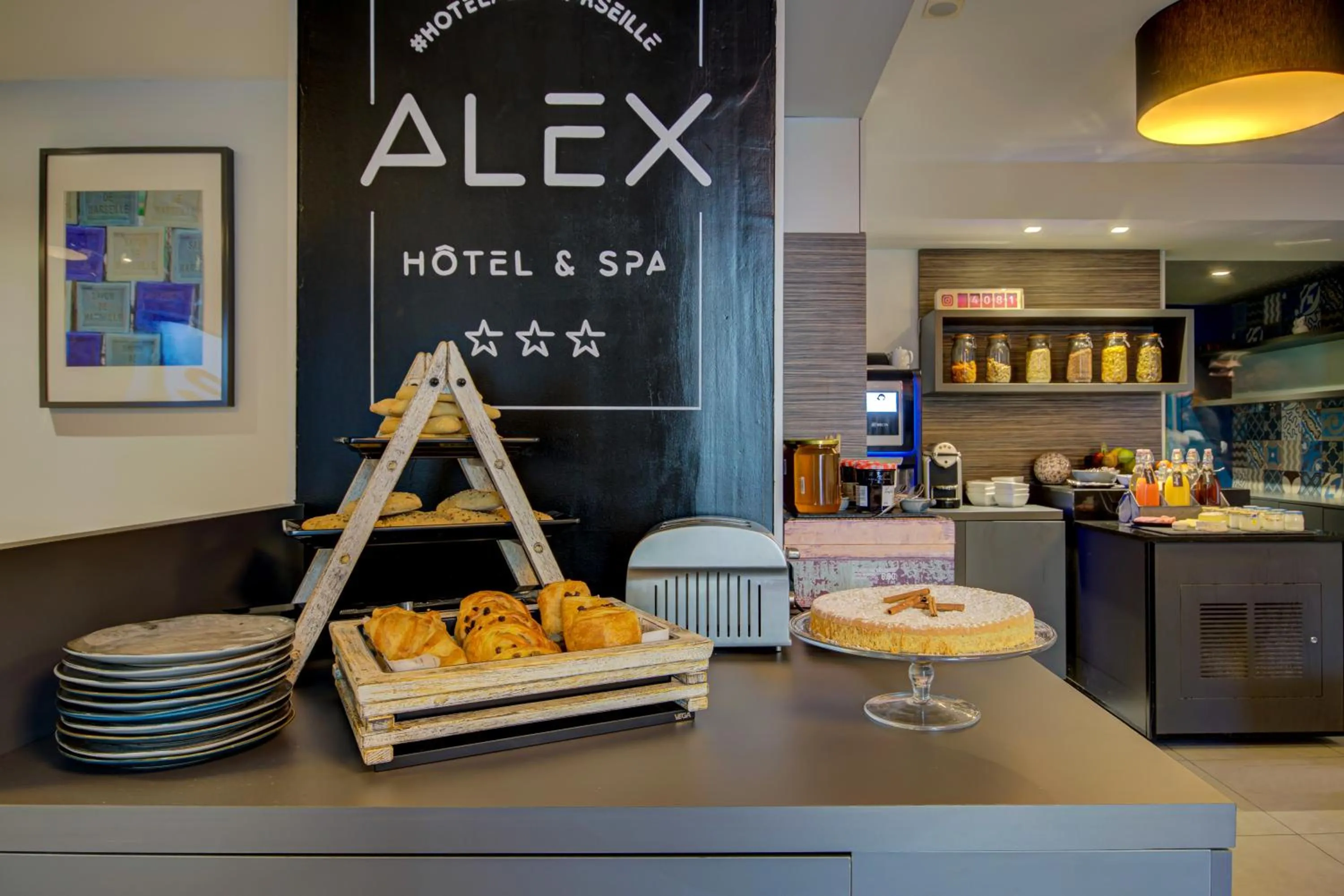 Buffet breakfast in Alex Hotel & Spa