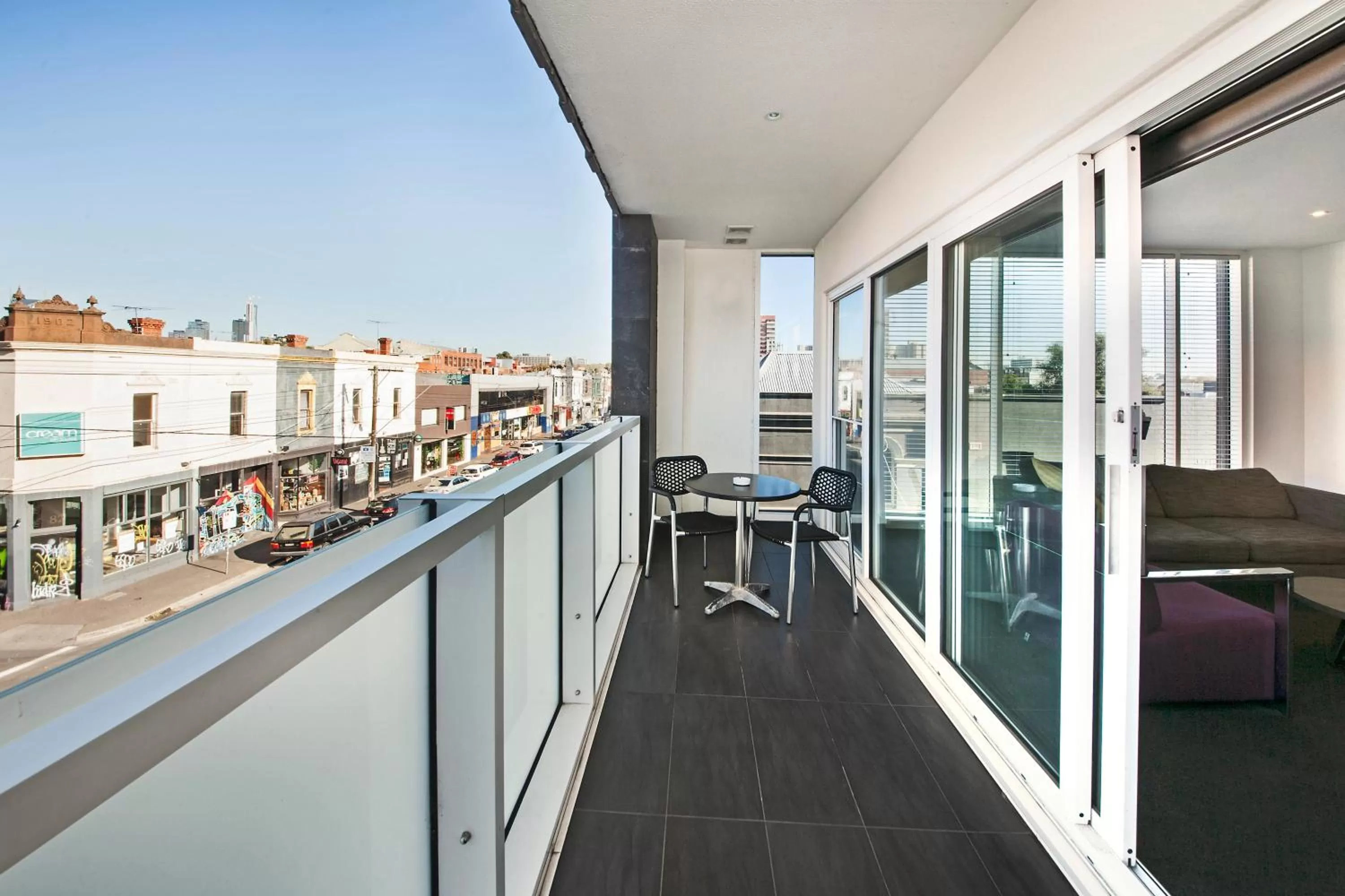 Balcony/Terrace in Tyrian Serviced Apartments Fitzroy