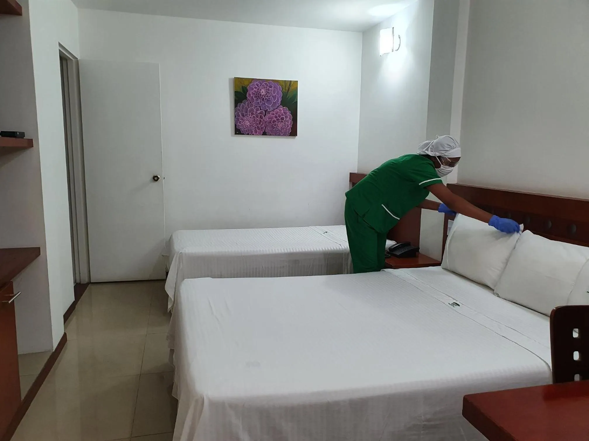 Bed in Hotel Imbanaco