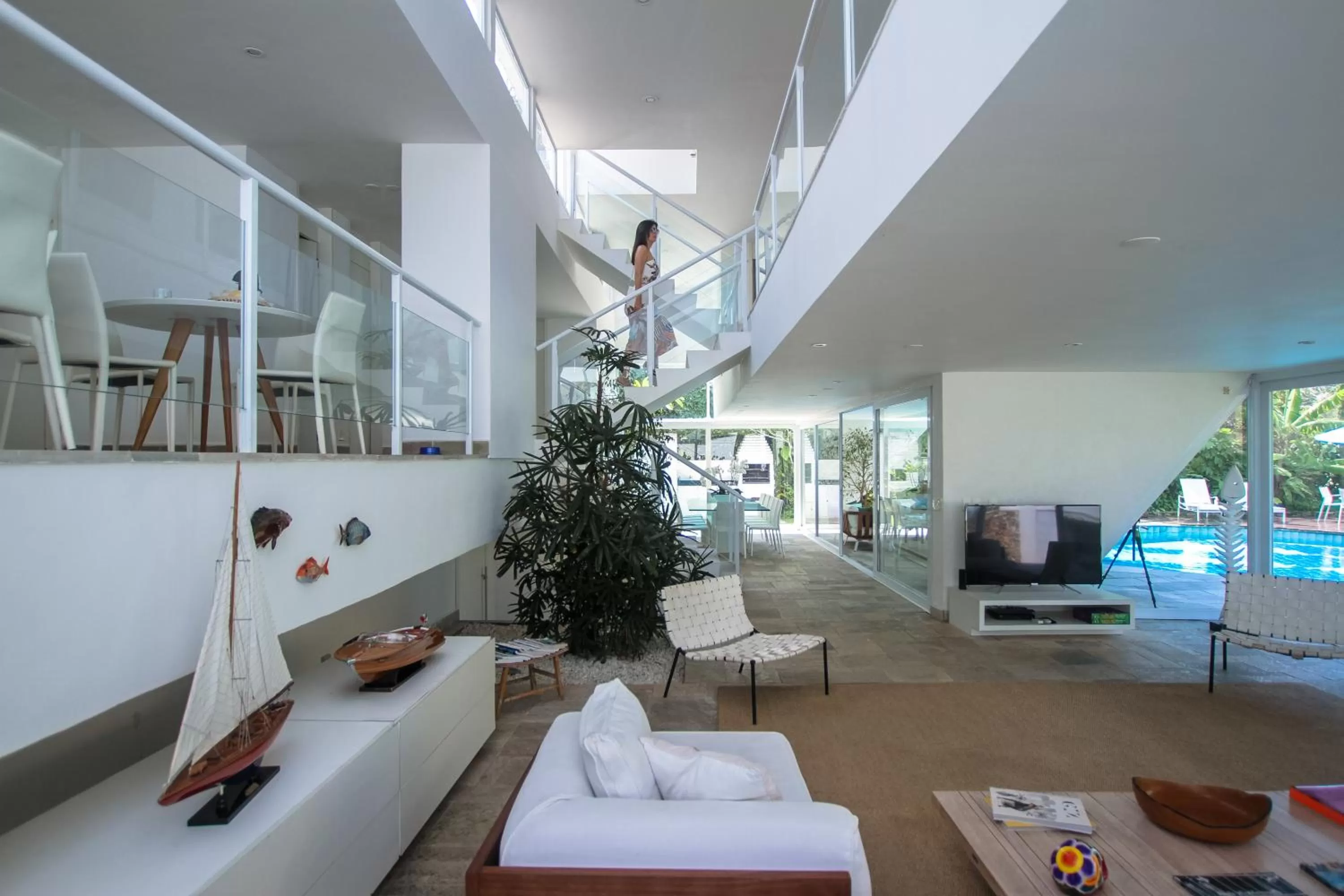 Lobby or reception in Guest House Guarujá Hotel Boutique