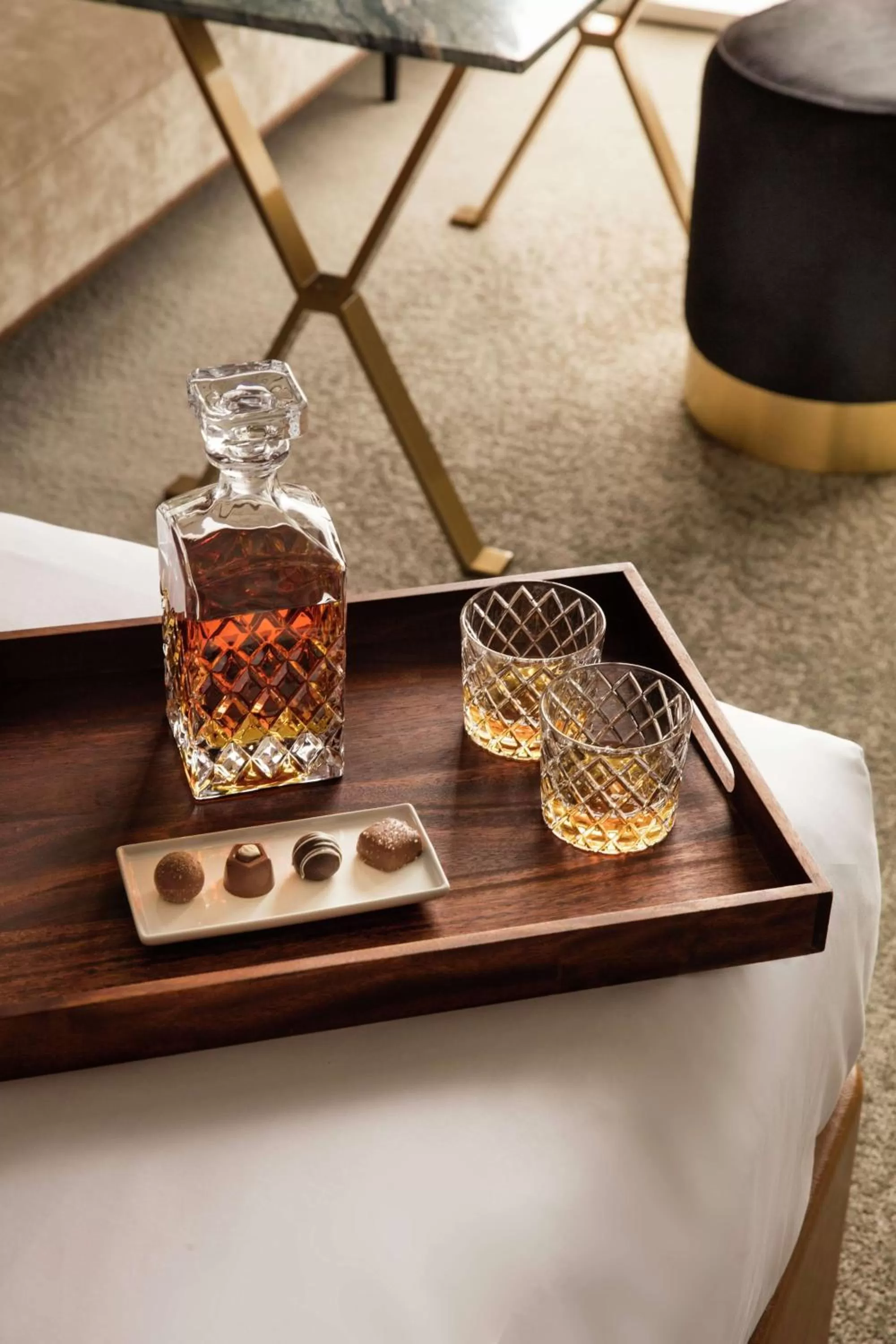 Bed in C. Baldwin, Curio Collection by Hilton