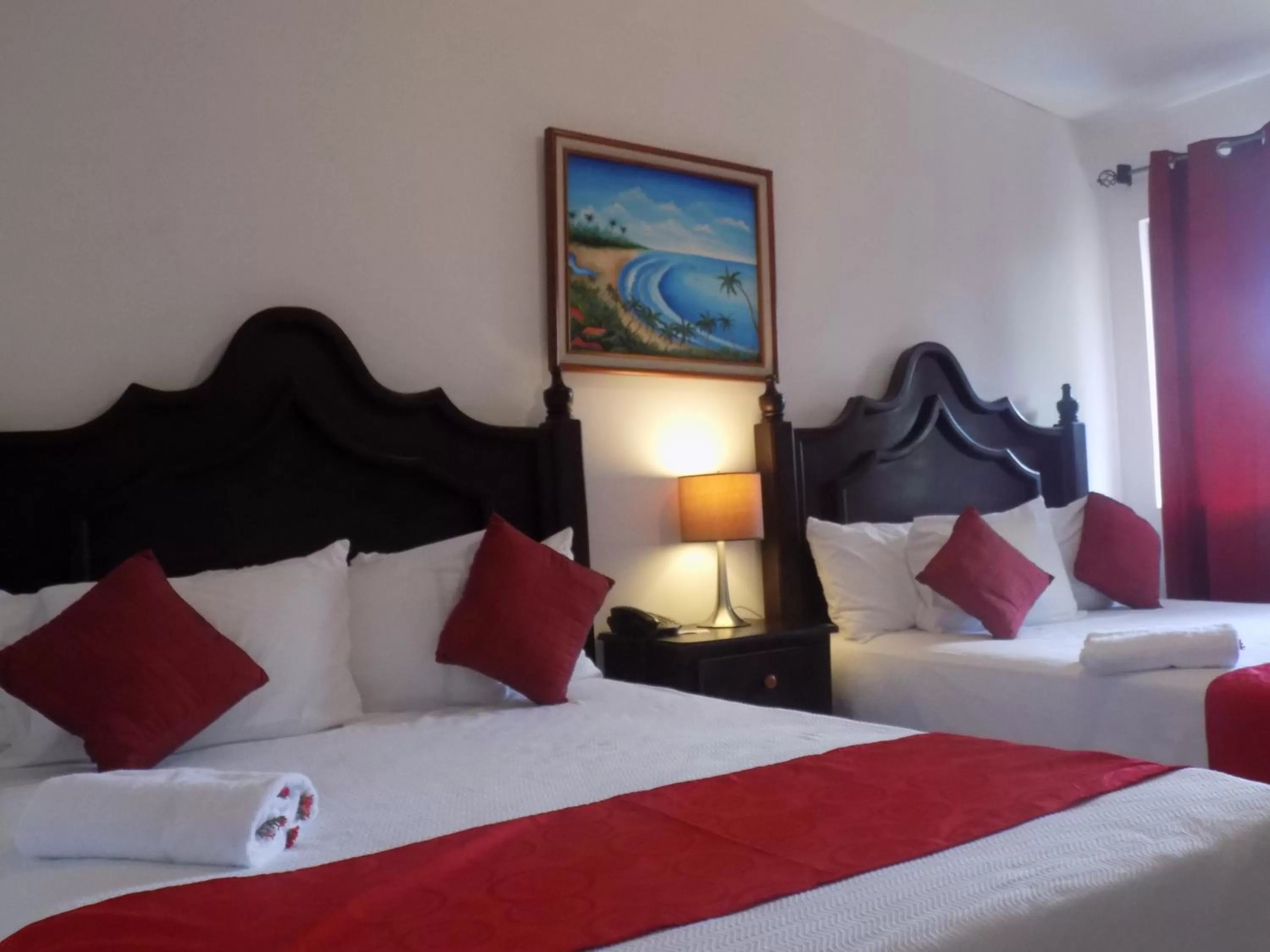 Decorative detail, Bed in Hotel Los Pinos