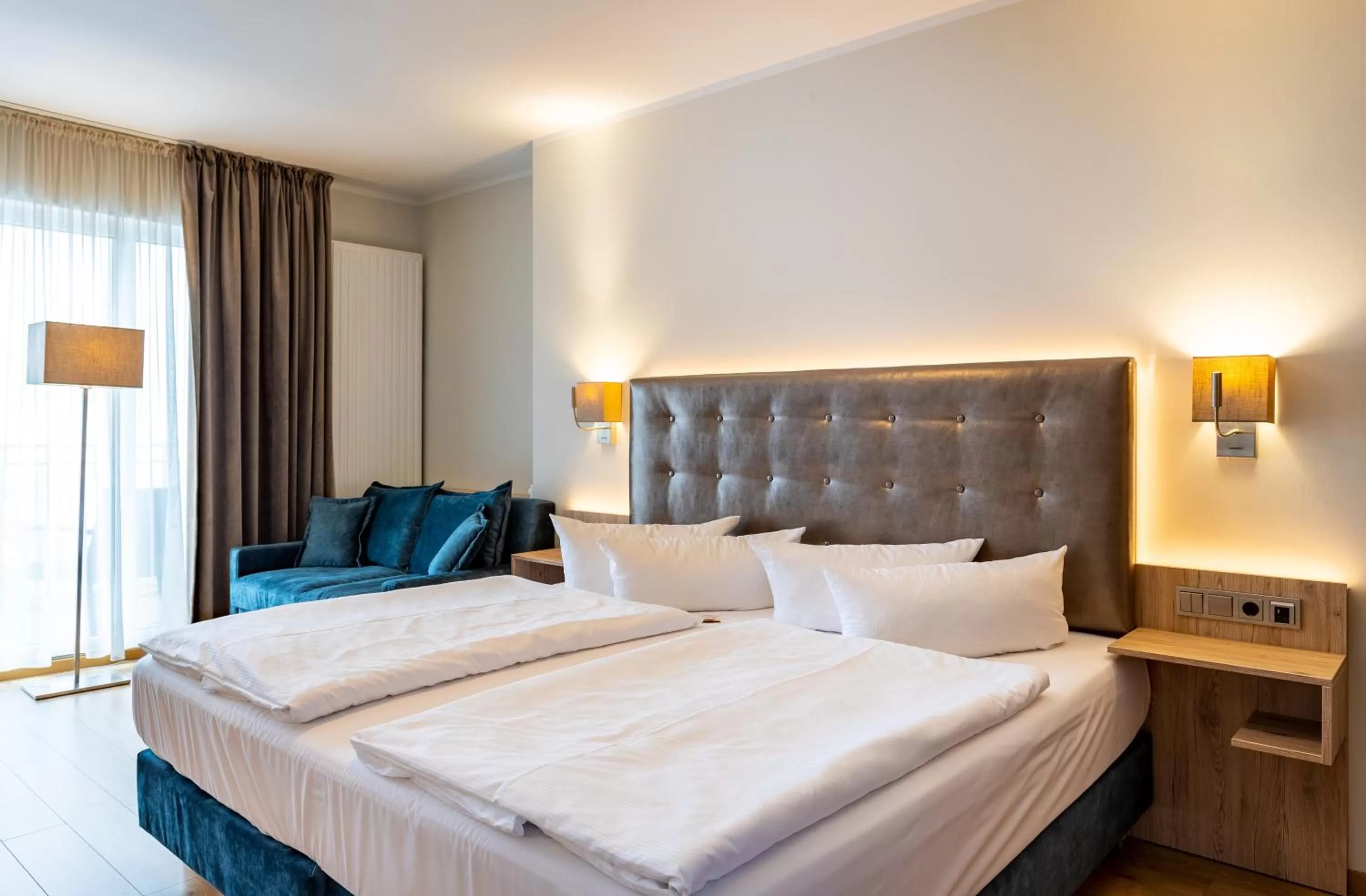 Bed in Seehotel Fährhaus