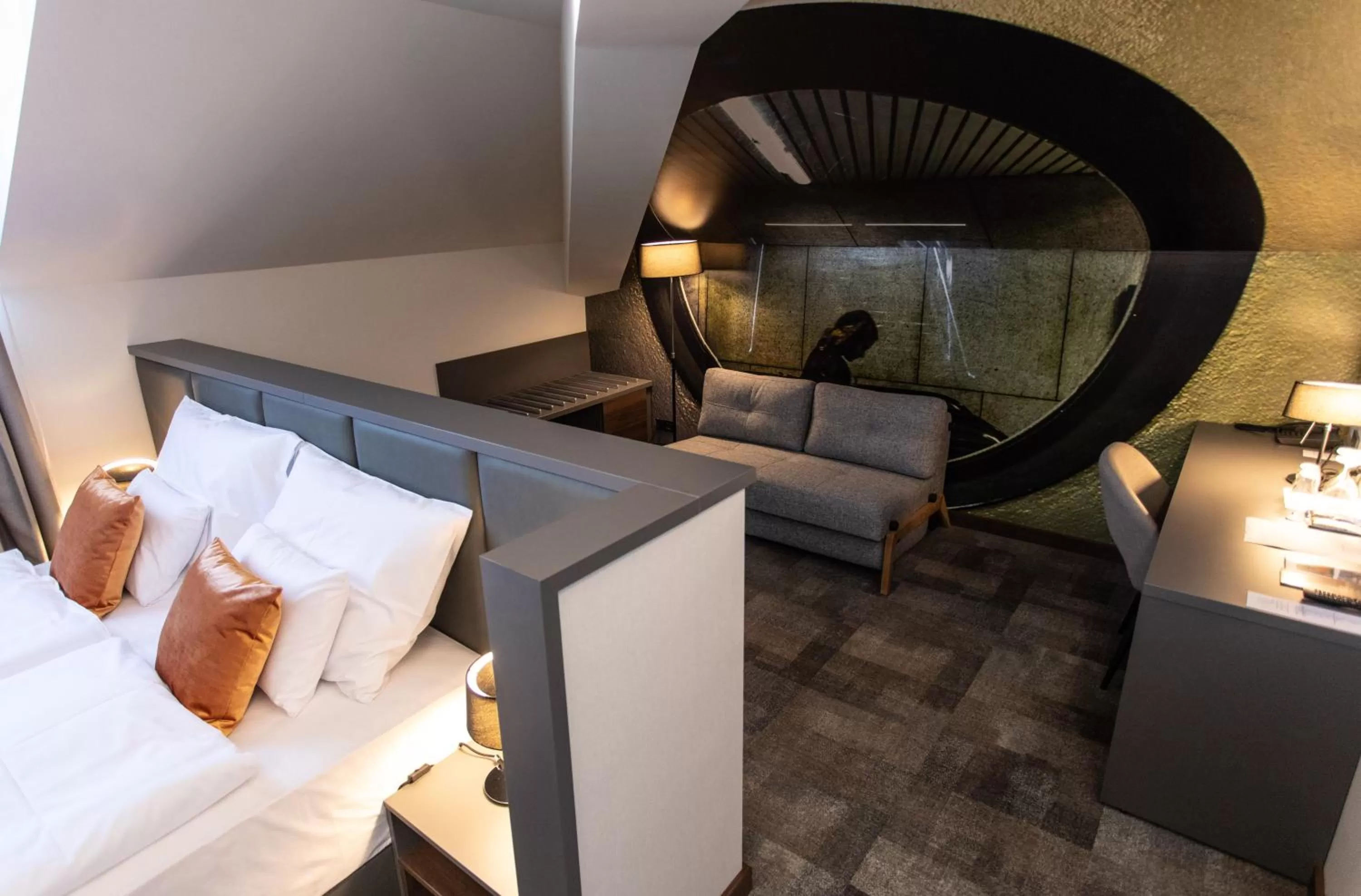 Living room, Bed in Artis Boutique Hotel