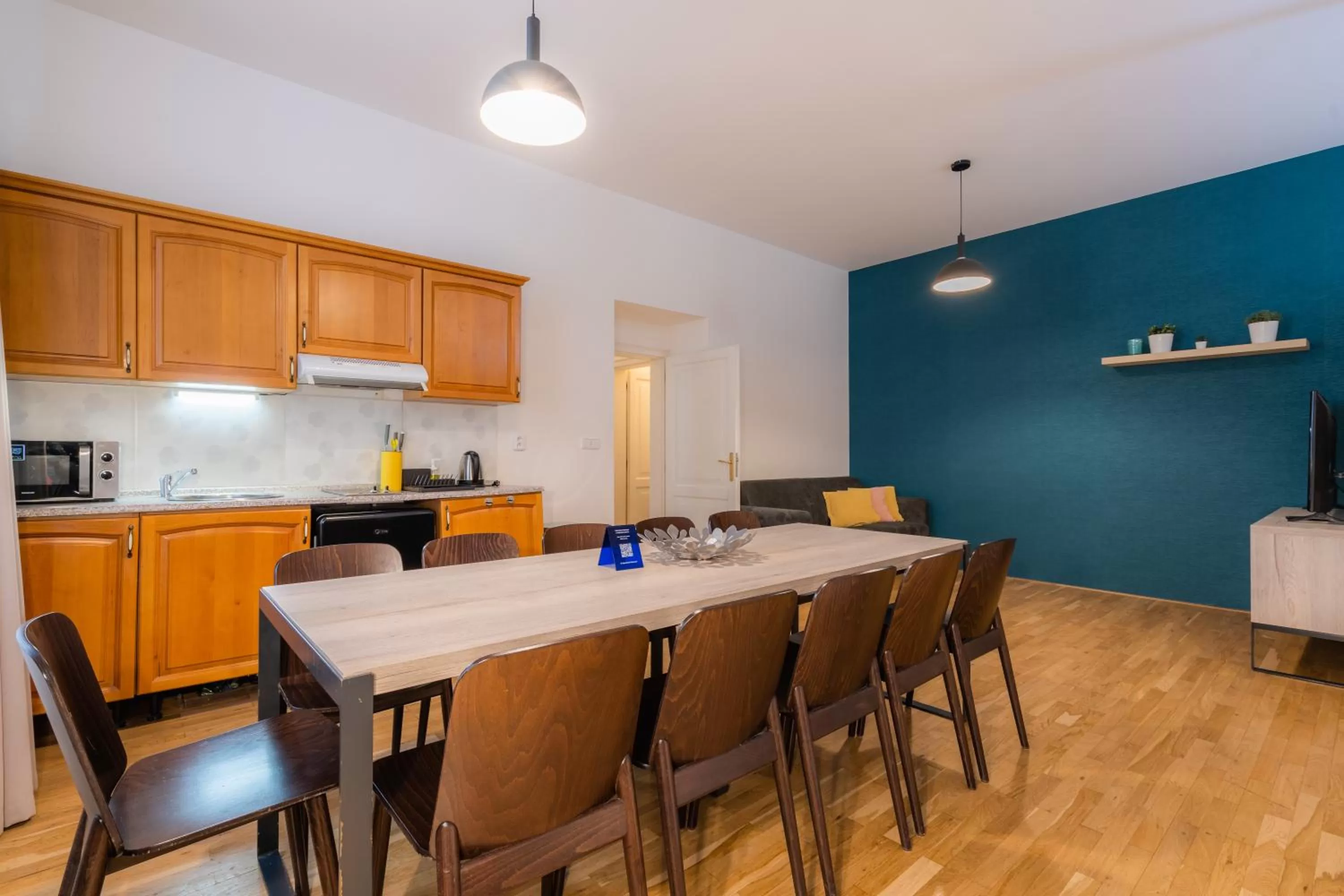 Kitchen or kitchenette in EA ApartHotel Melantrich