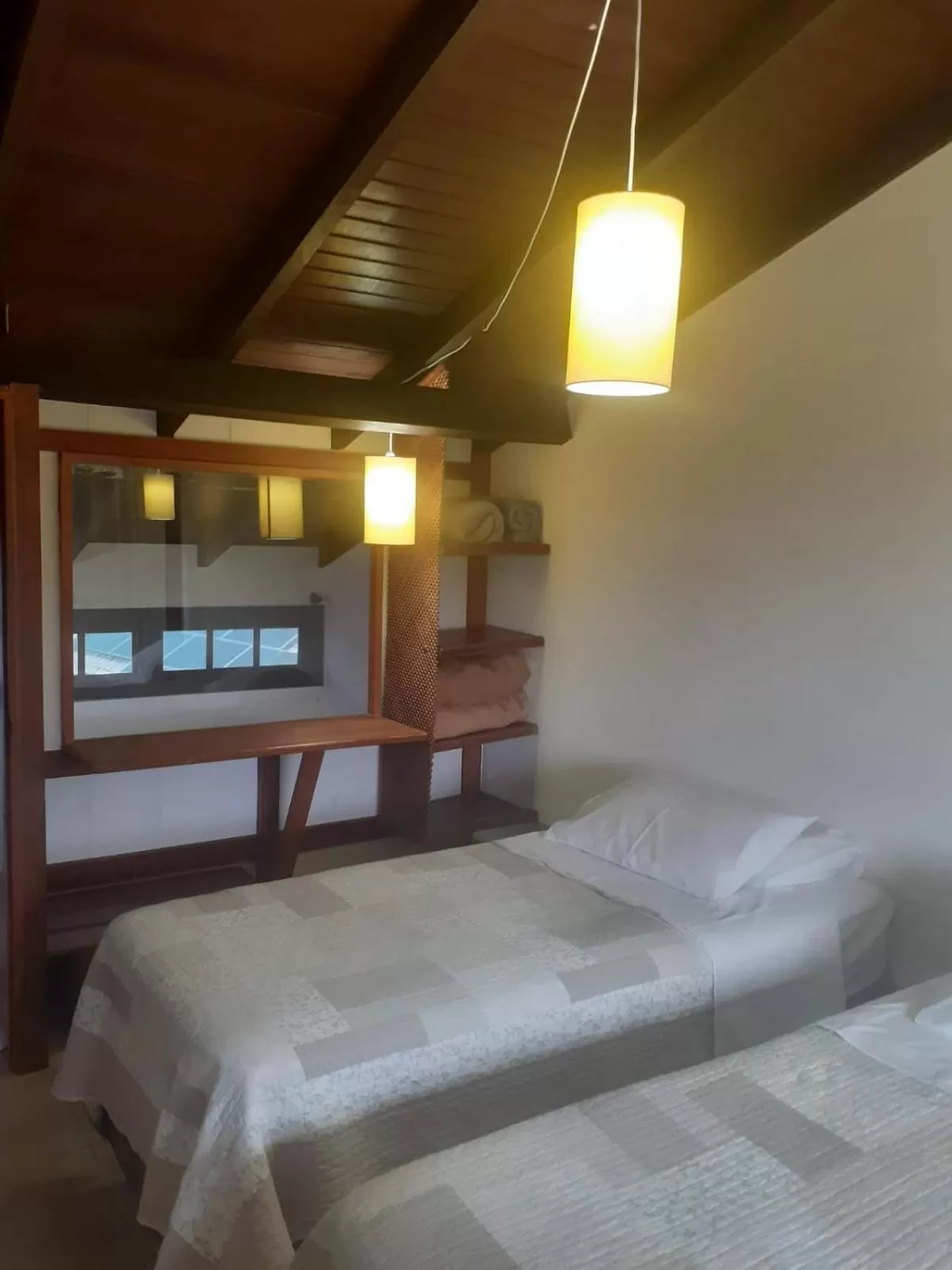 Bed in Pousada Bangalôs Da Mole - Florianópolis