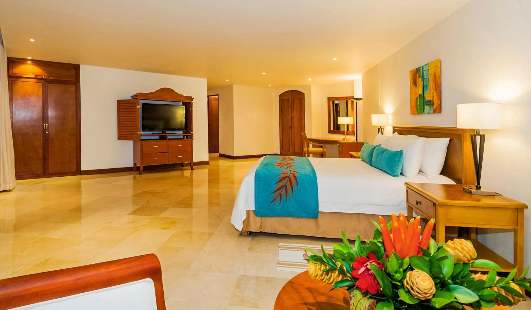 Photo of the whole room, Bed in Hotel Almirante Cartagena Colombia