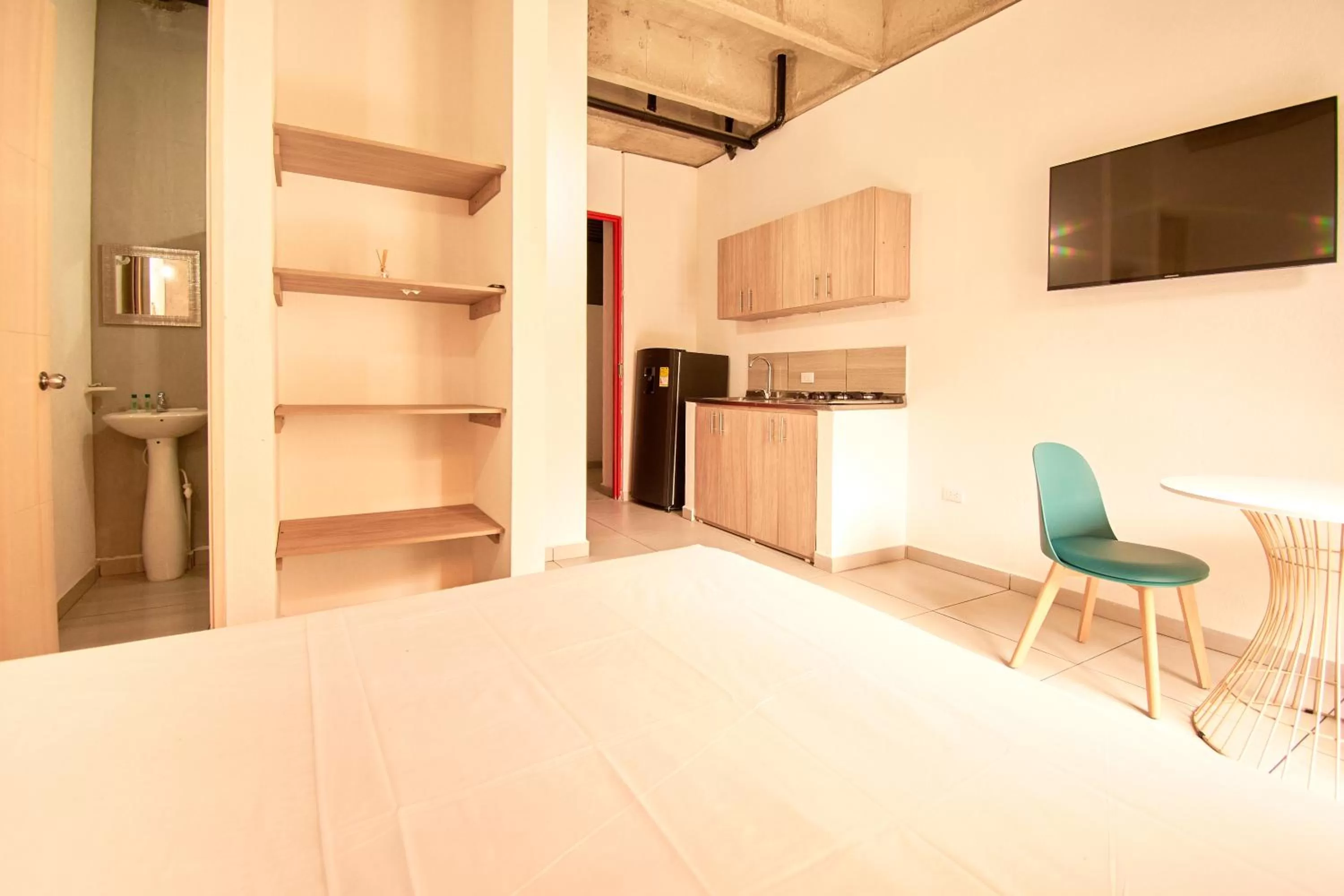 Living room, Bed in Mangata Living by Bernalo Hotels