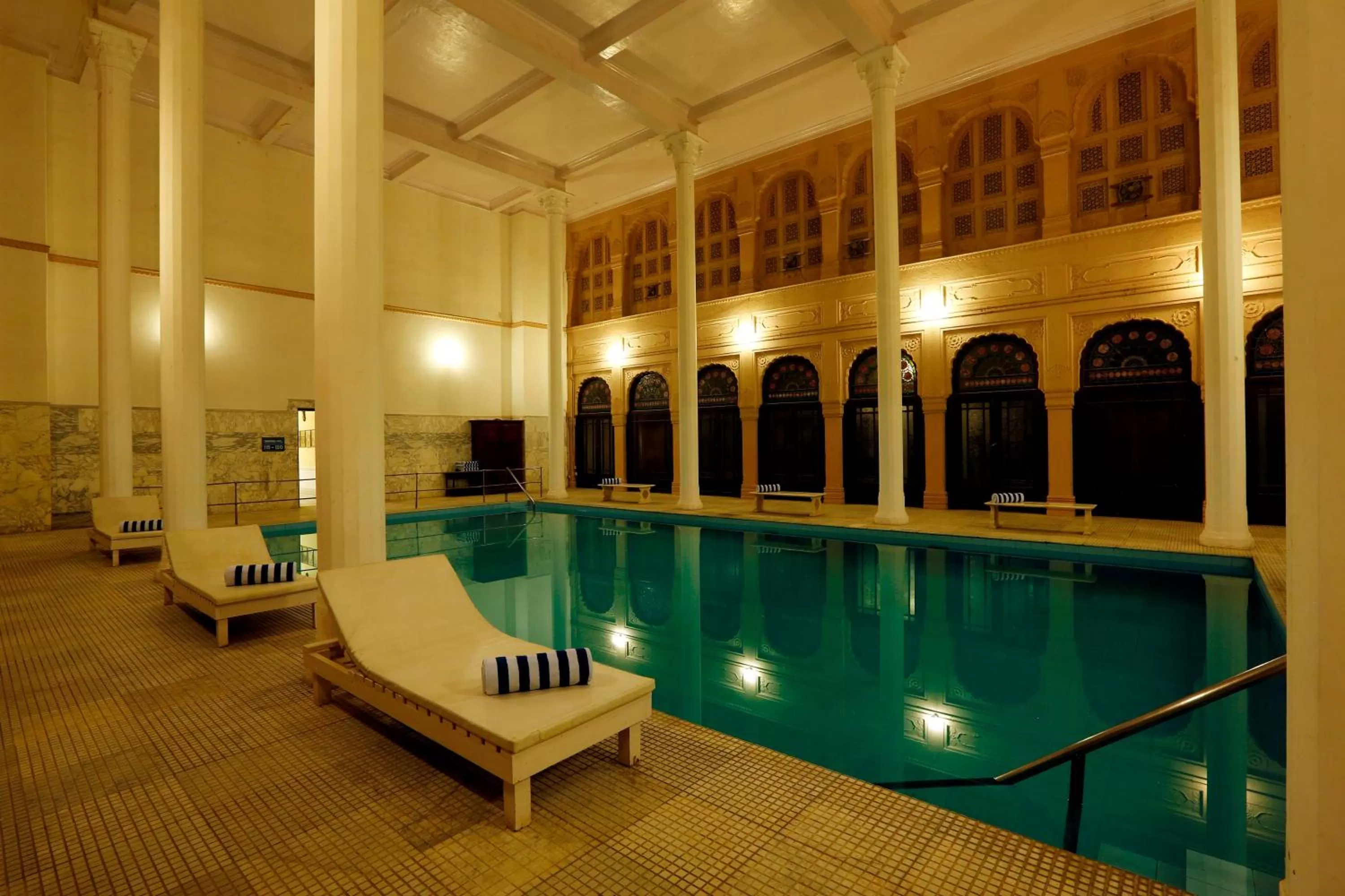 Swimming pool in The Lallgarh Palace - A Heritage Hotel