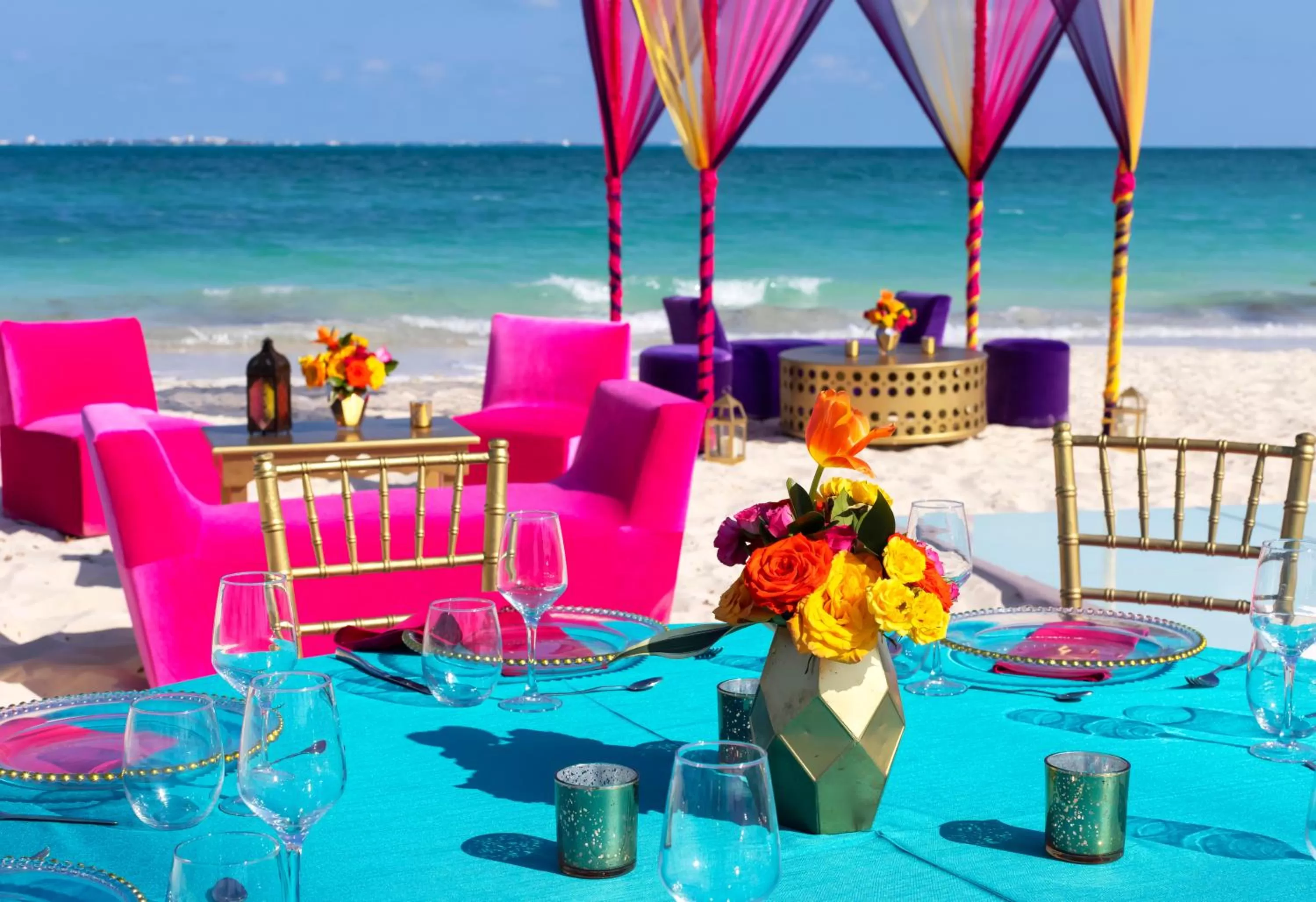 wedding in Planet Hollywood Cancun by Royalton, An Autograph Collection All-Inclusive Resort