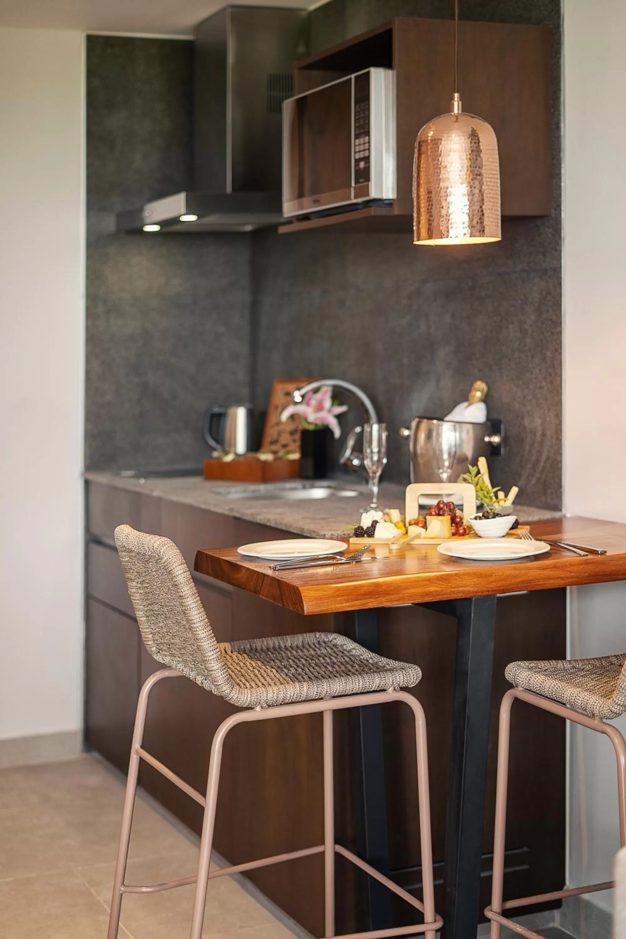 Dining area in The Fives Oceanfront