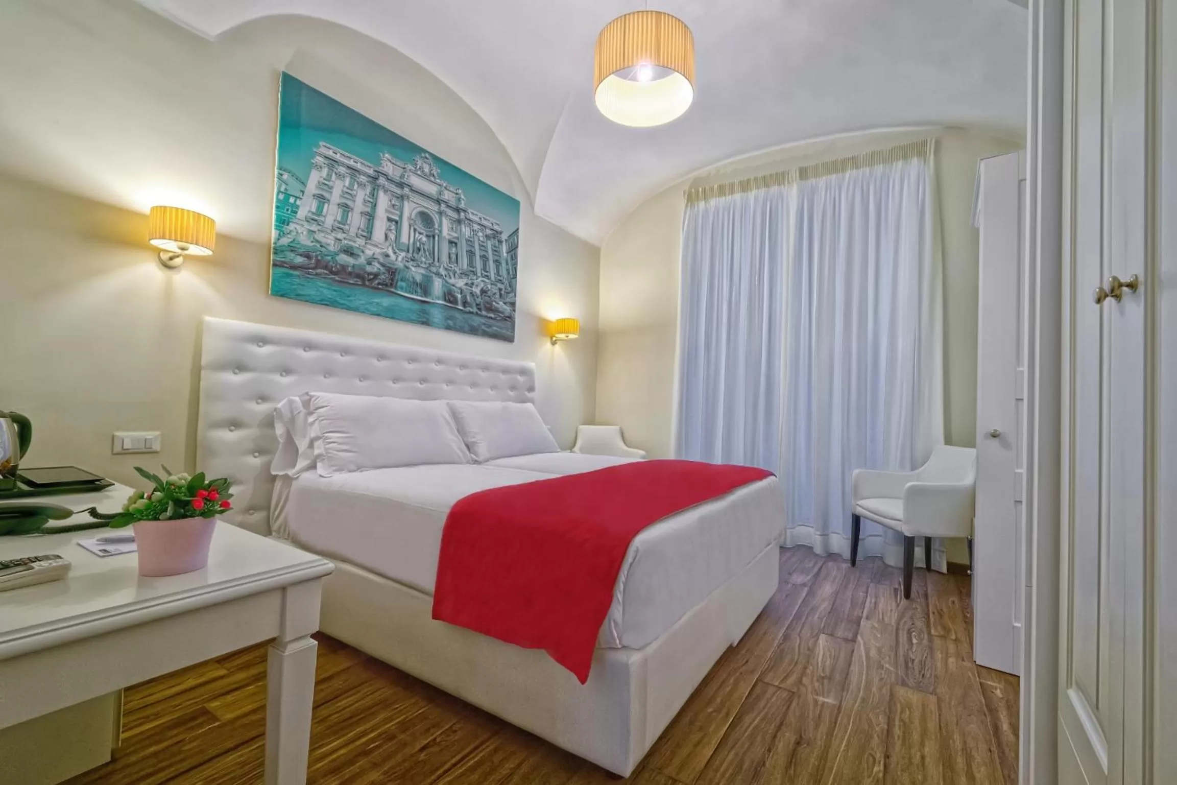 Bed in Star Vatican Rooms