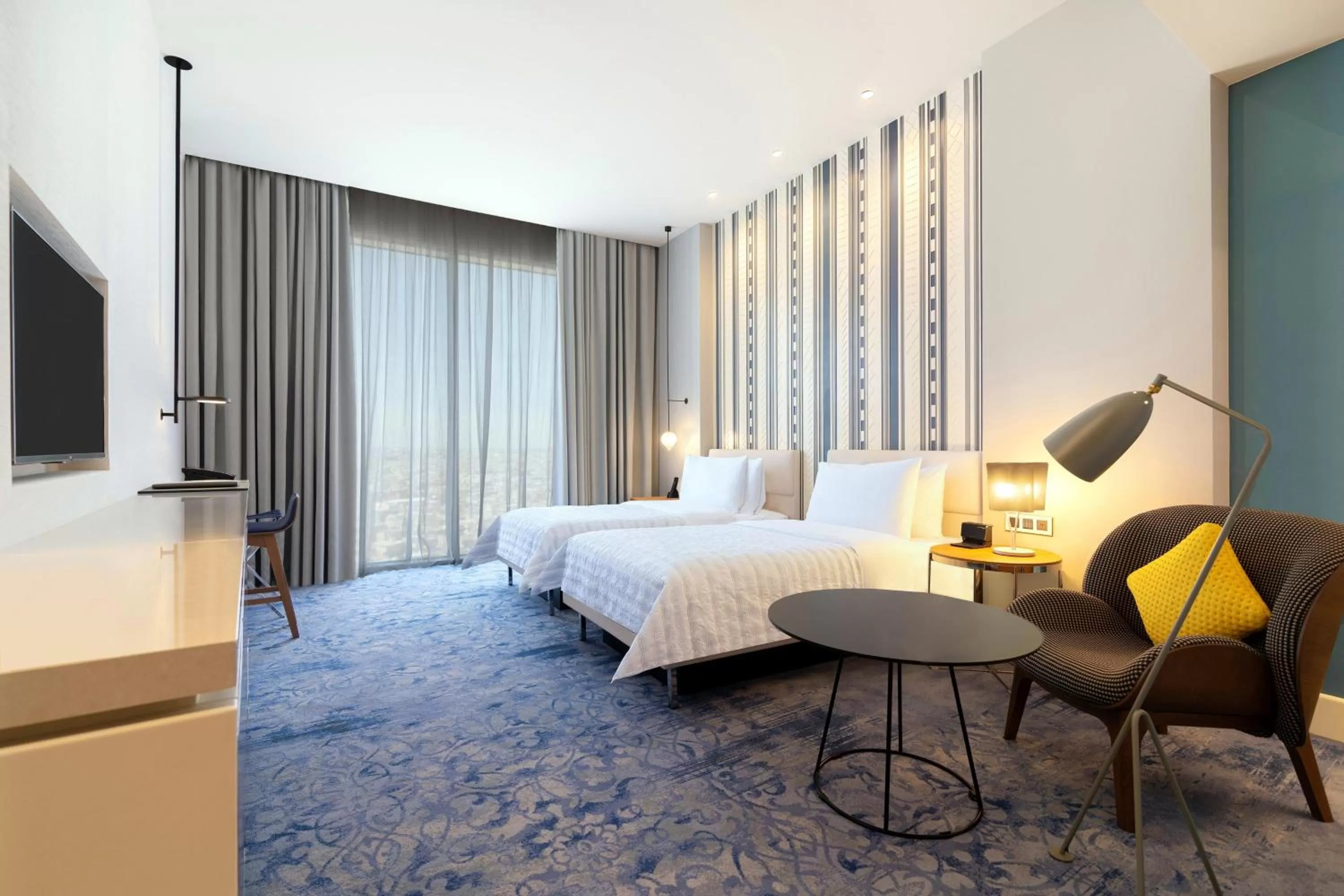 Photo of the whole room, Bed in Le Meridien Riyadh