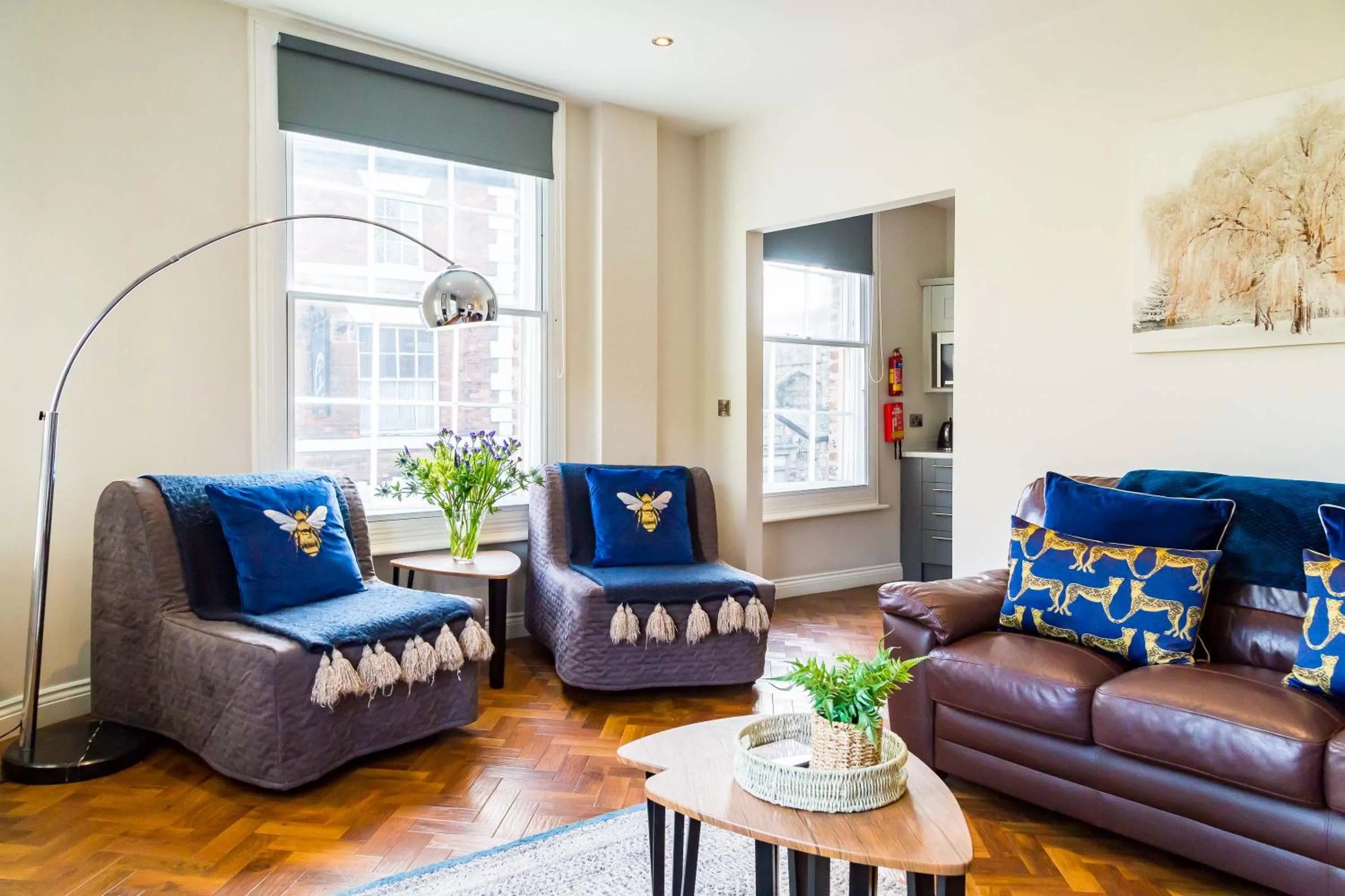 Living room in Goodramgate Apartments