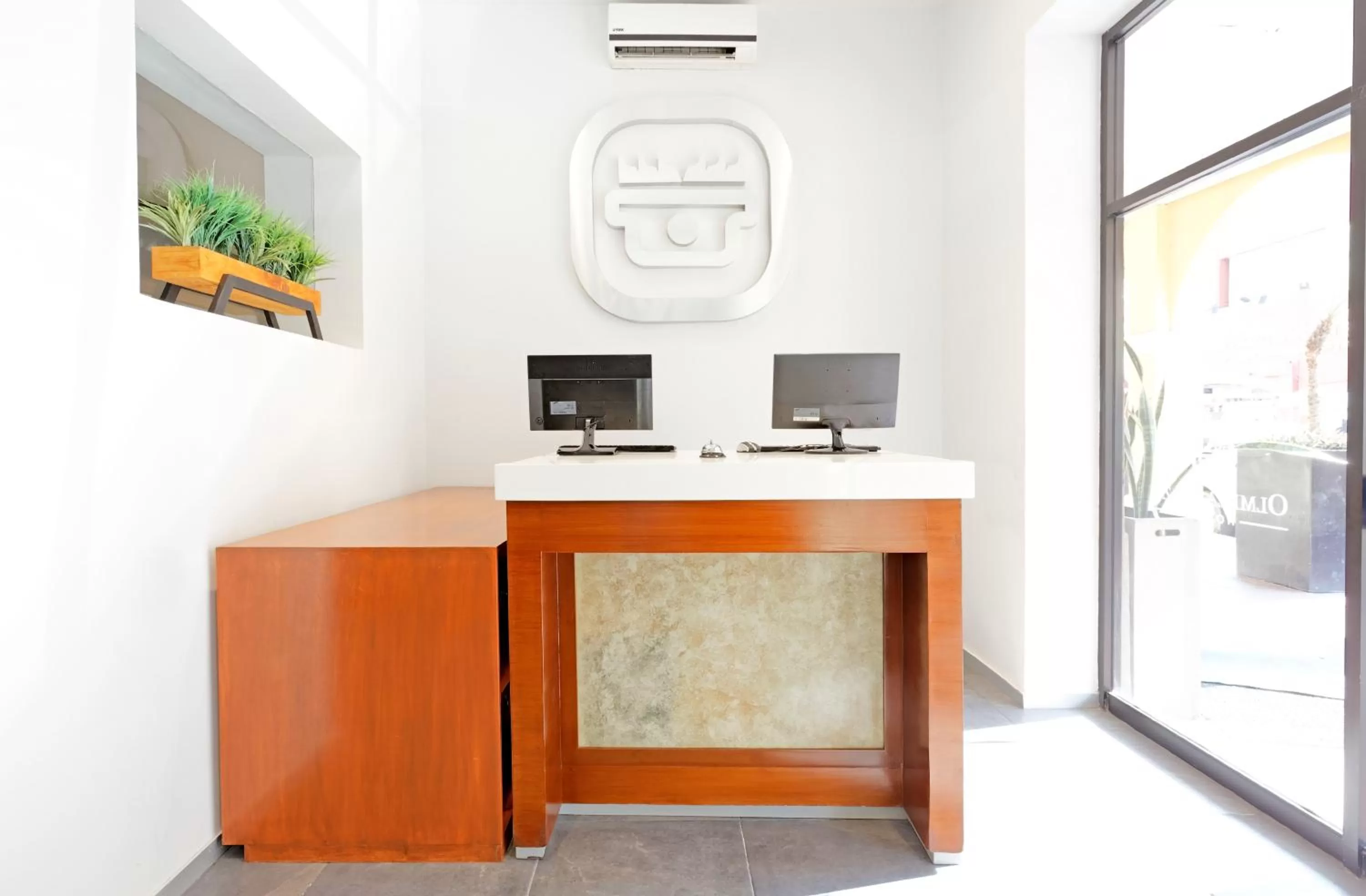 Lobby or reception in Hotel Olmeca Plaza