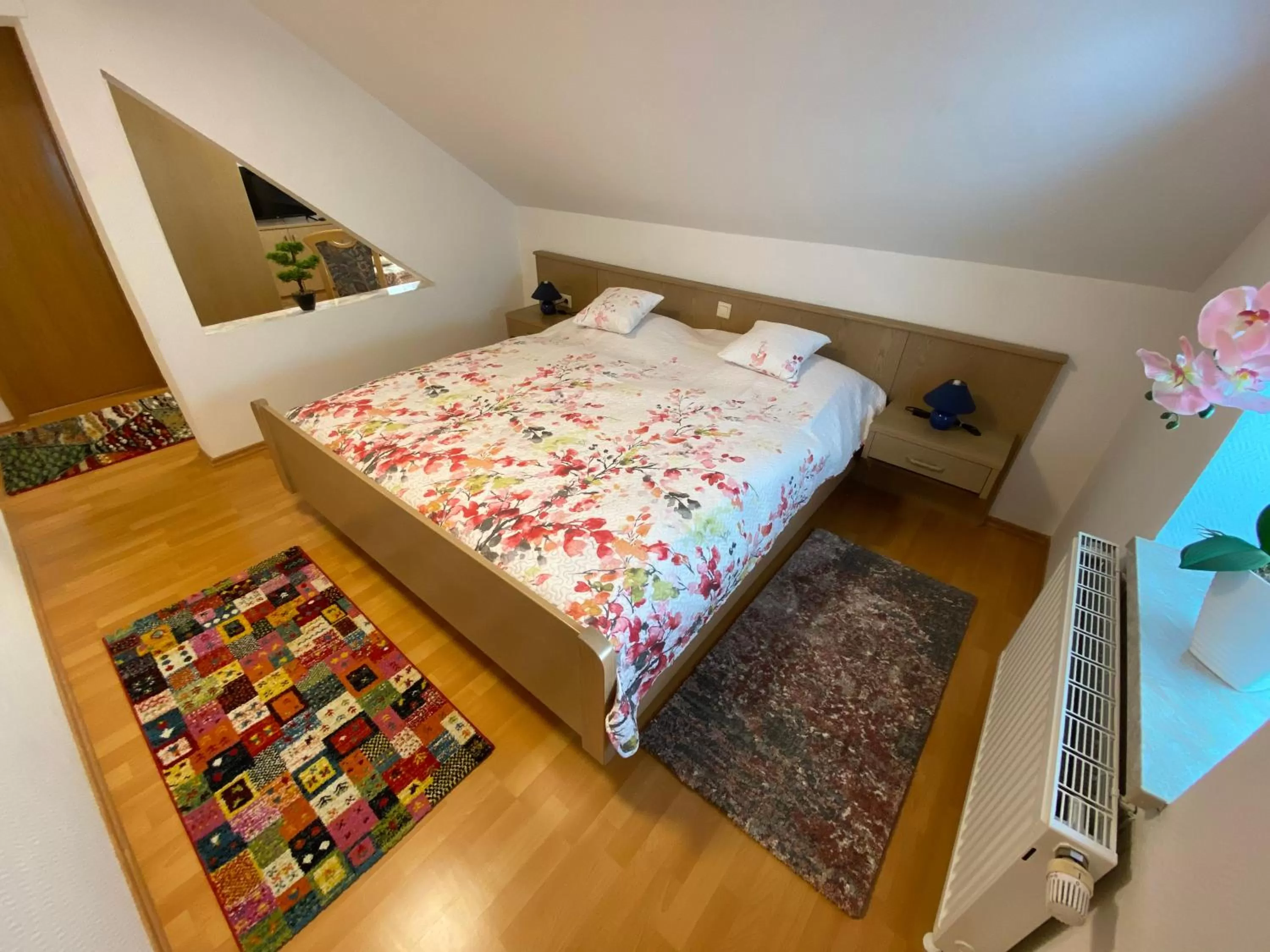 Bed in Hotel Bielatal