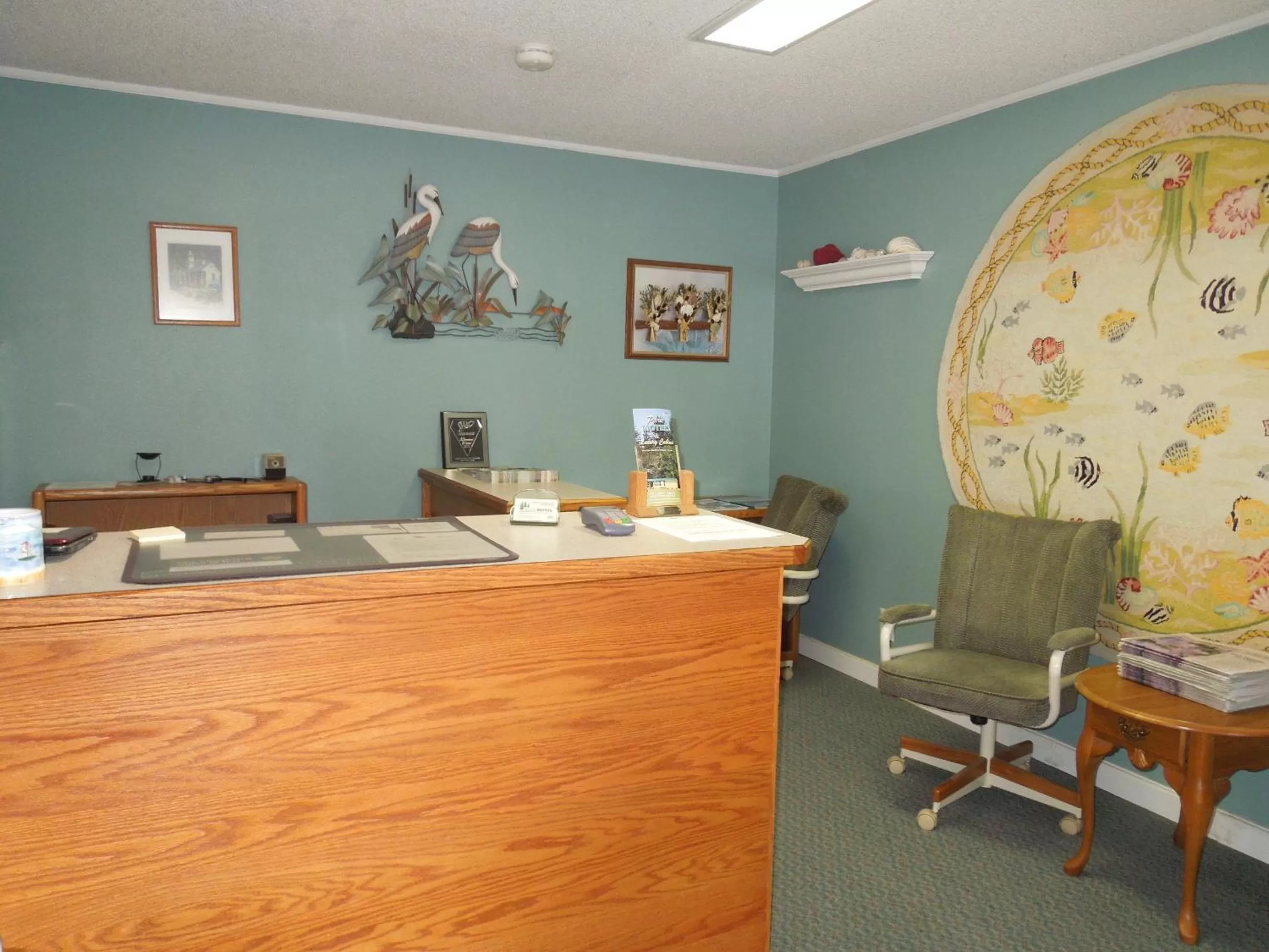 Lobby or reception in Park Motel and Cabins
