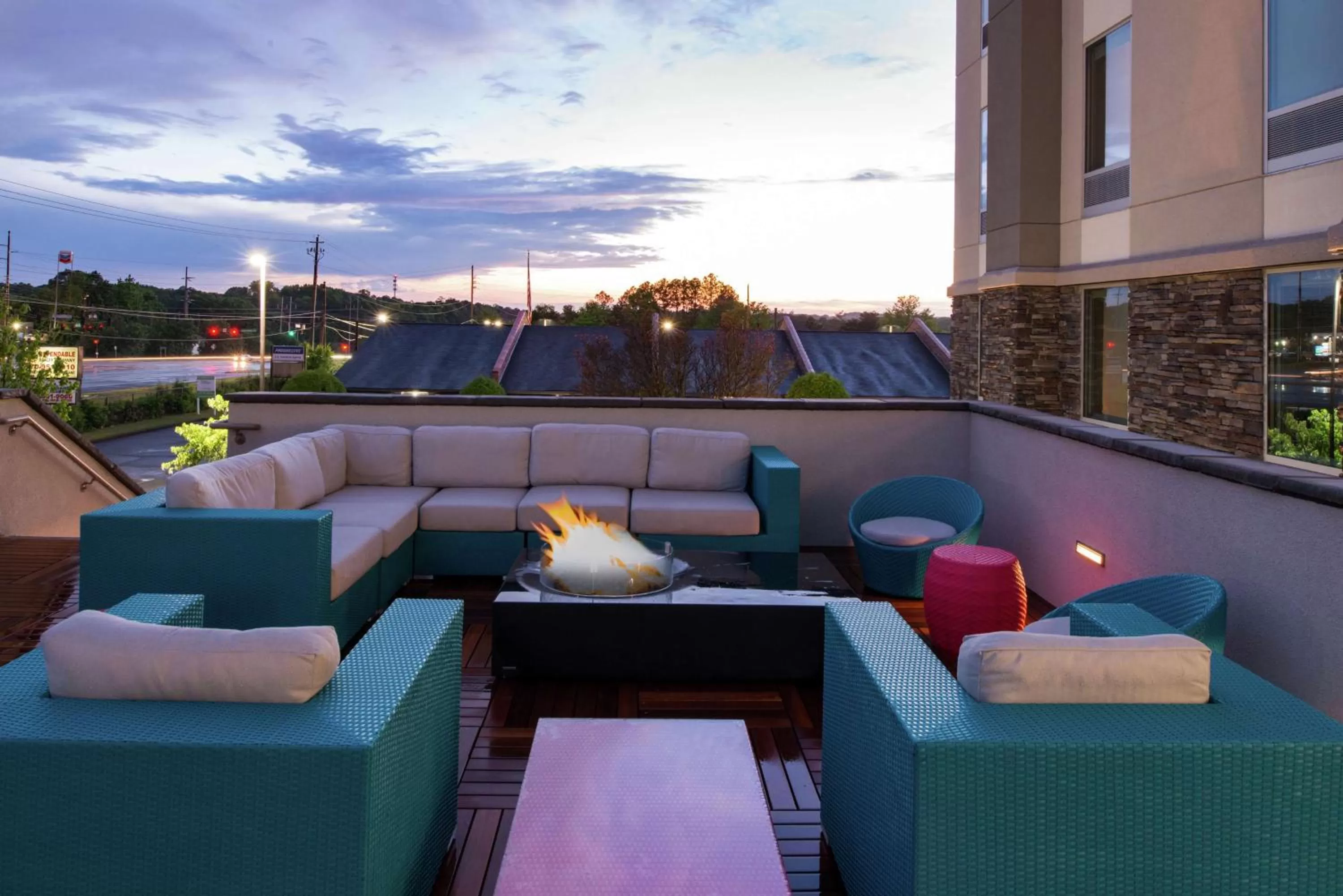 Patio in Hampton Inn & Suites Atlanta/Marietta
