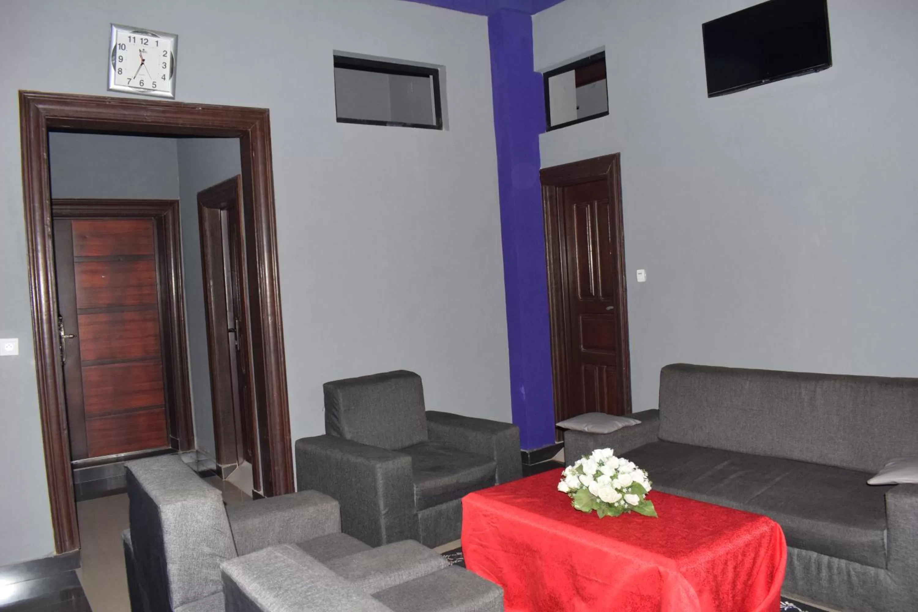 Seating area in Hotel Kangaroo Bujumbura
