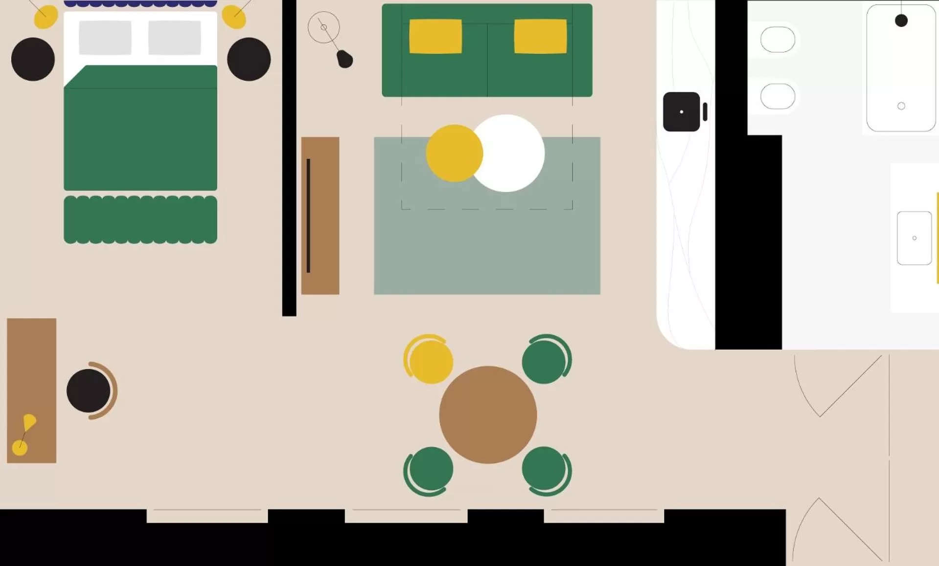 Photo of the whole room in No.4 Residence