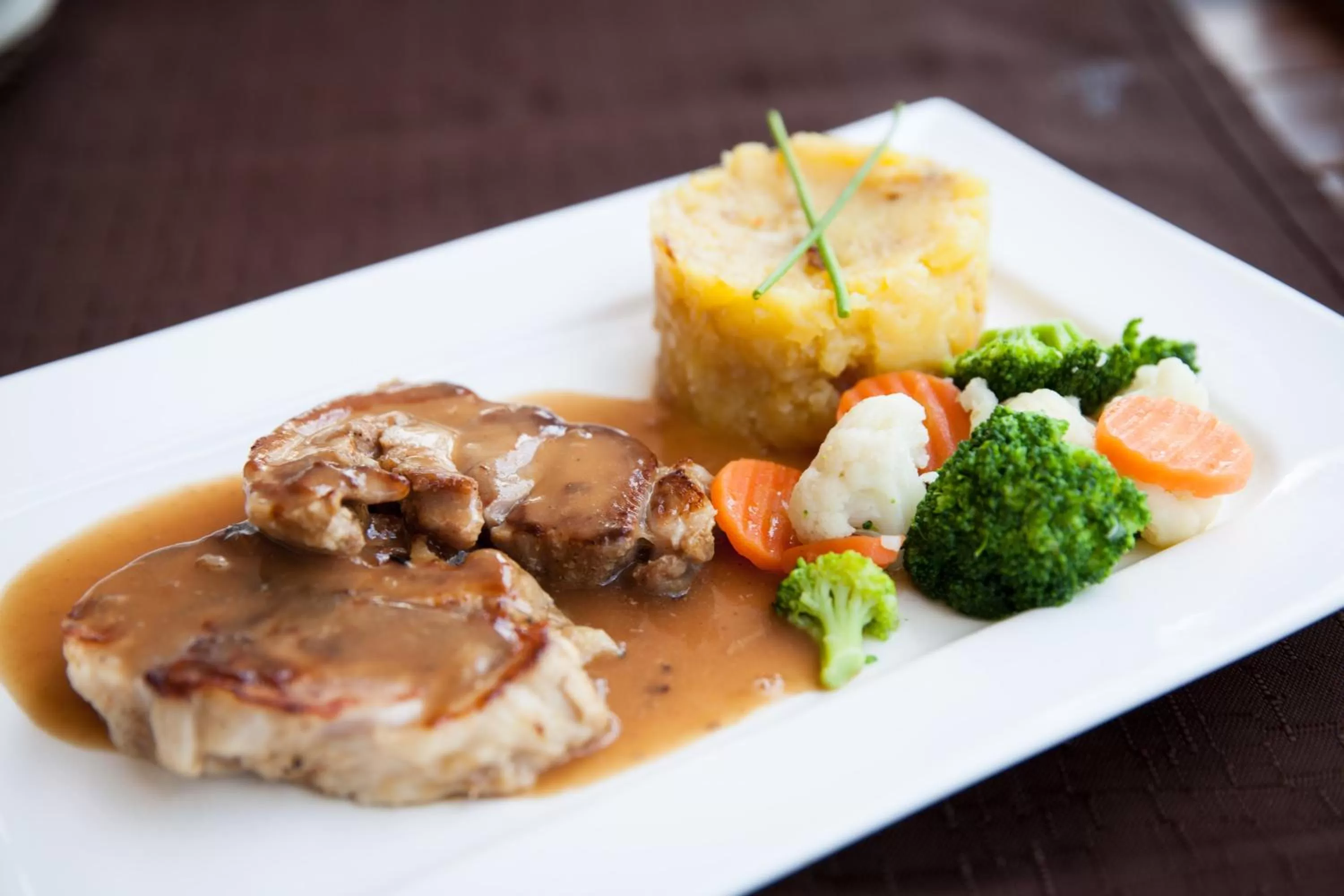 Food close-up in Hotel Pomaranča