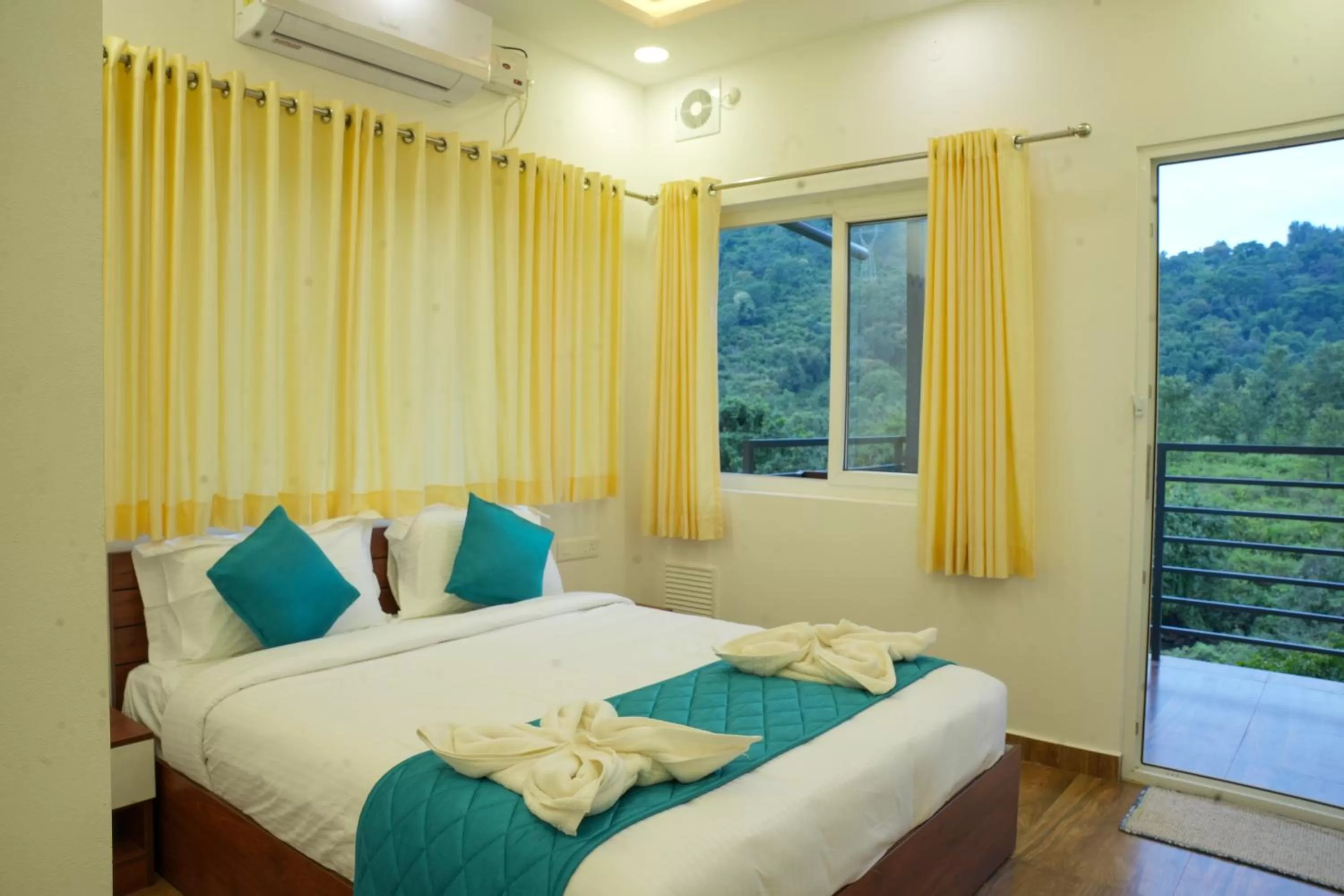 Bed in Misty Range Resorts