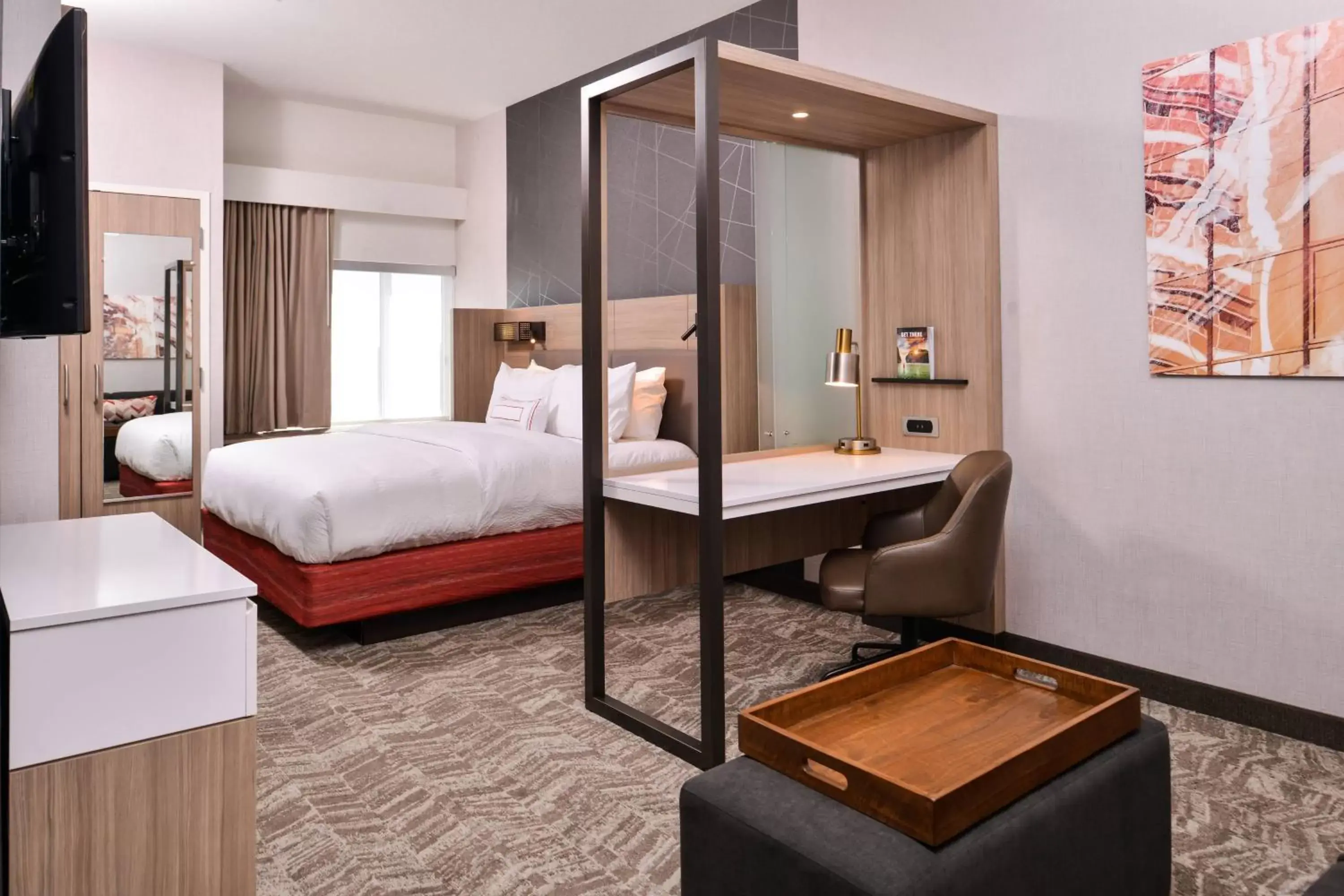 King Suite with Sofa Bed - Hearing Accessible in SpringHill Suites by Marriott Greensboro Airport King Suite with Sofa Bed - Hearing Accessible in SpringHill Suites by Marriott Greensboro Airport