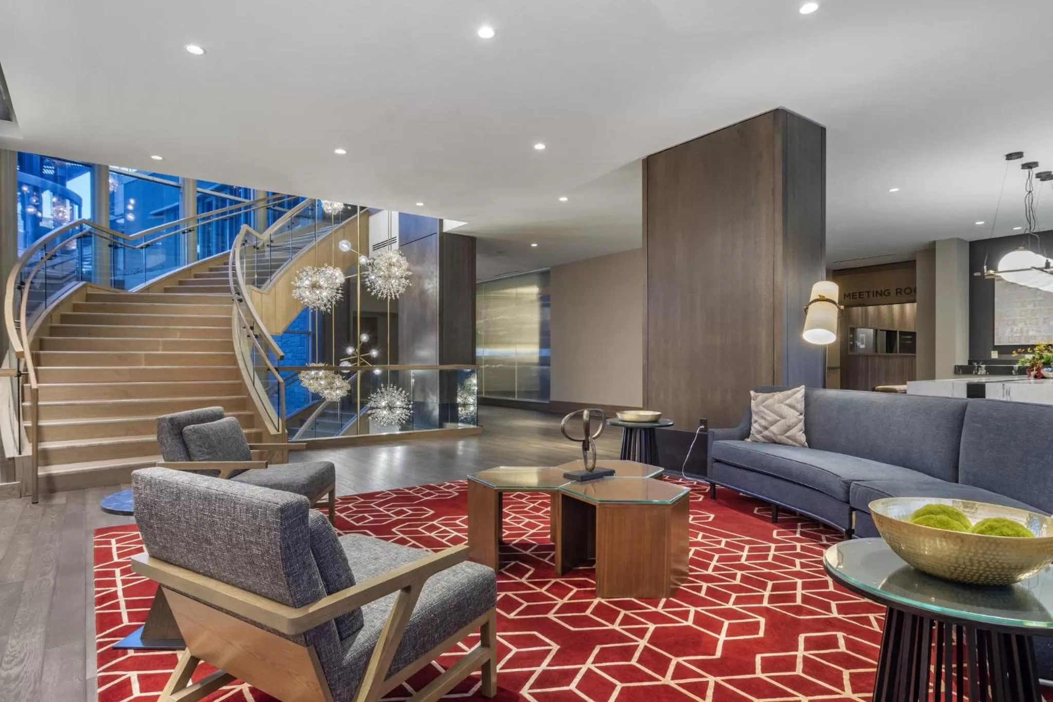 Lobby or reception in Omni Hotel at the Battery Atlanta