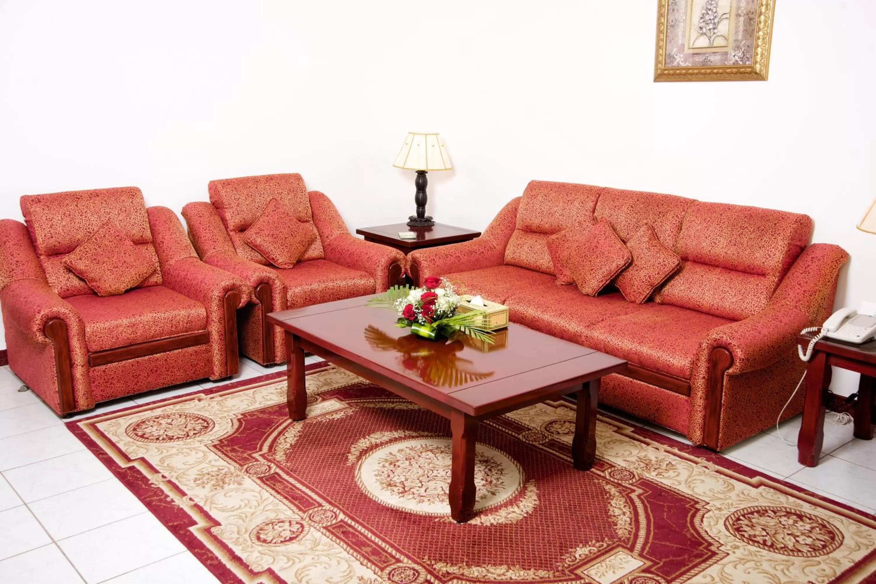 Seating area in Green Mubazzarah Chalets