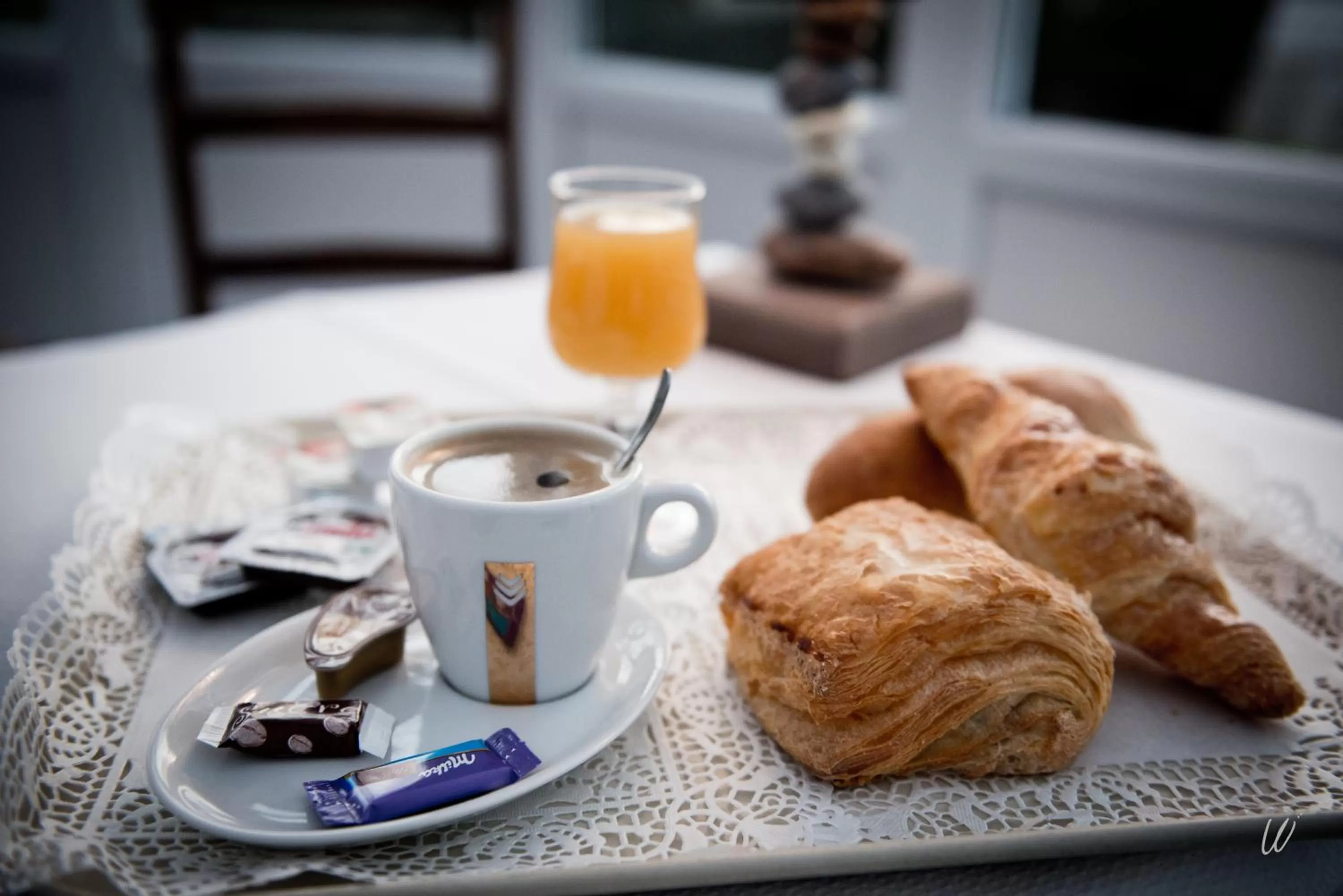 Continental breakfast in Logis Hotel Restaurant Le Relais Fleuri