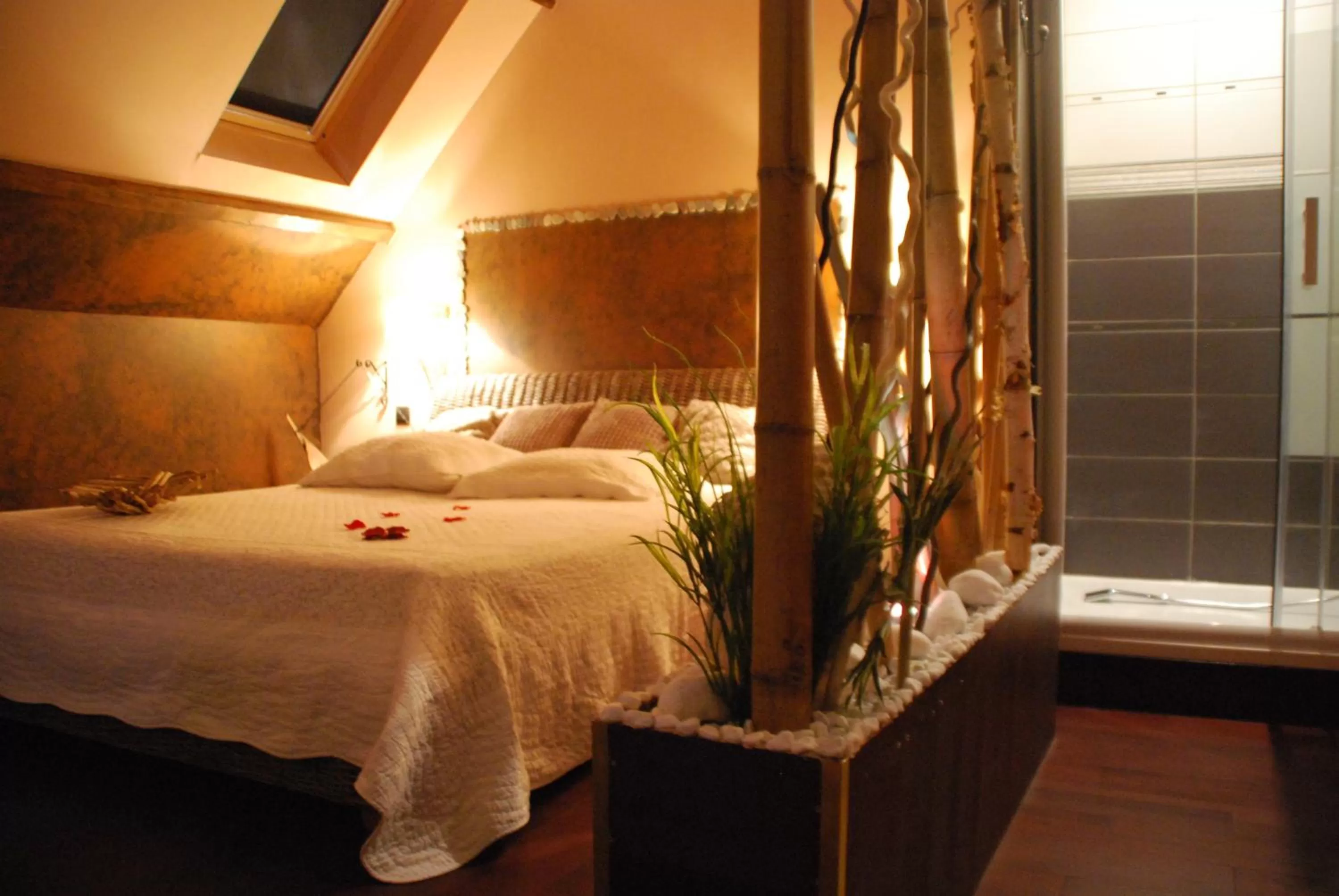 Bed in chambres d hotes ,hotel ,Secret d'une Nuit a vicq prės de onnaing,avec piscine