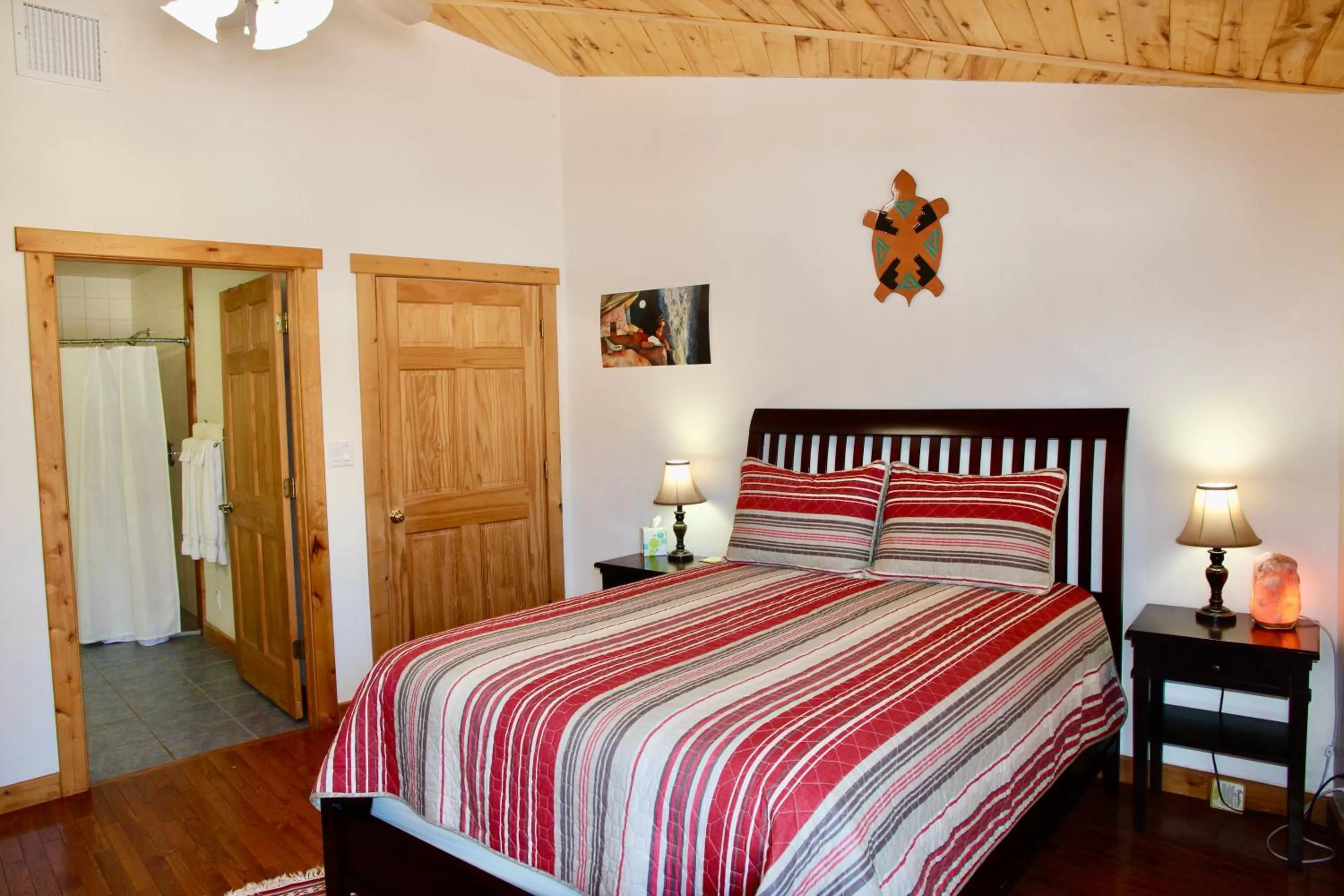 Bed in Red Moon Lodge