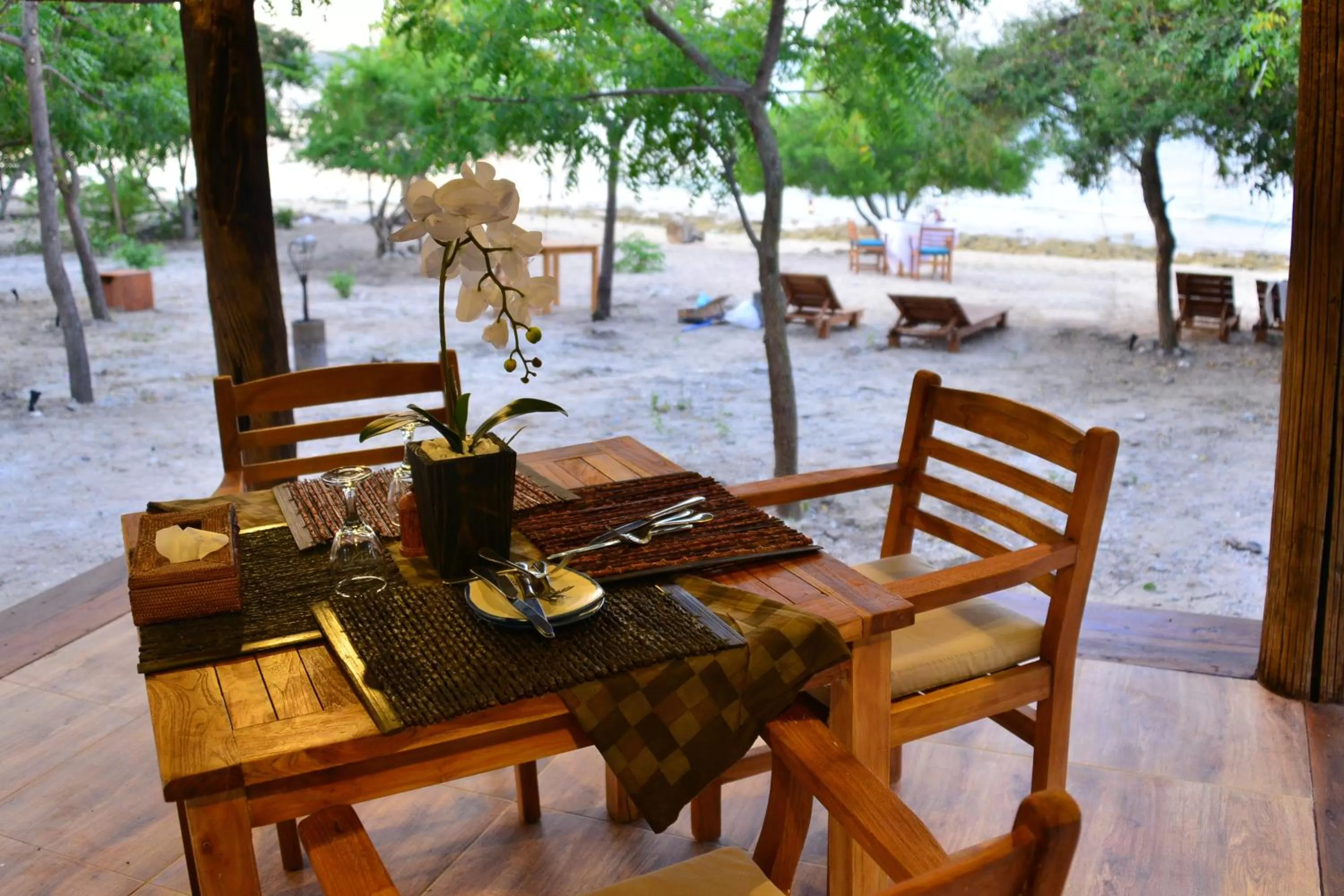 Dining area in NusaBay Menjangan