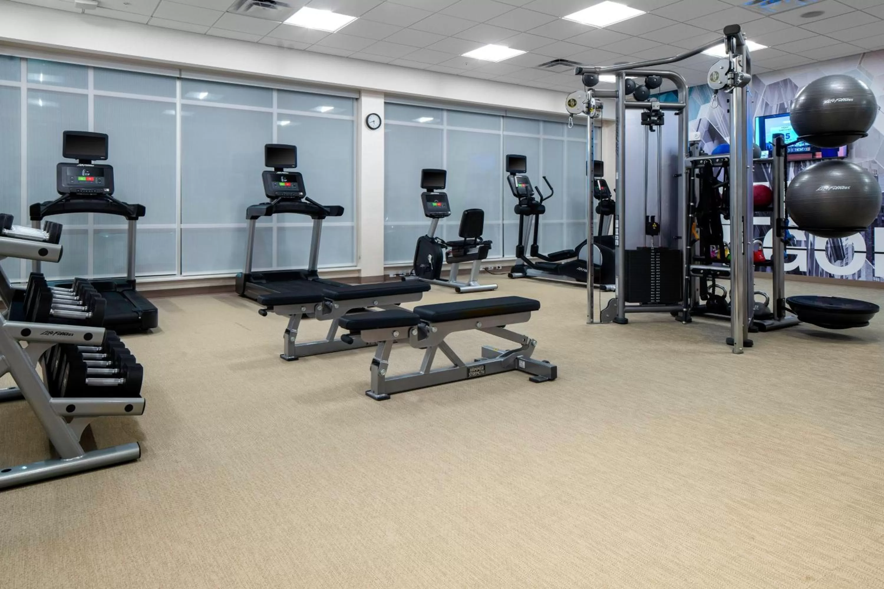 Fitness centre/facilities in SpringHill Suites by Marriott Charlotte Huntersville