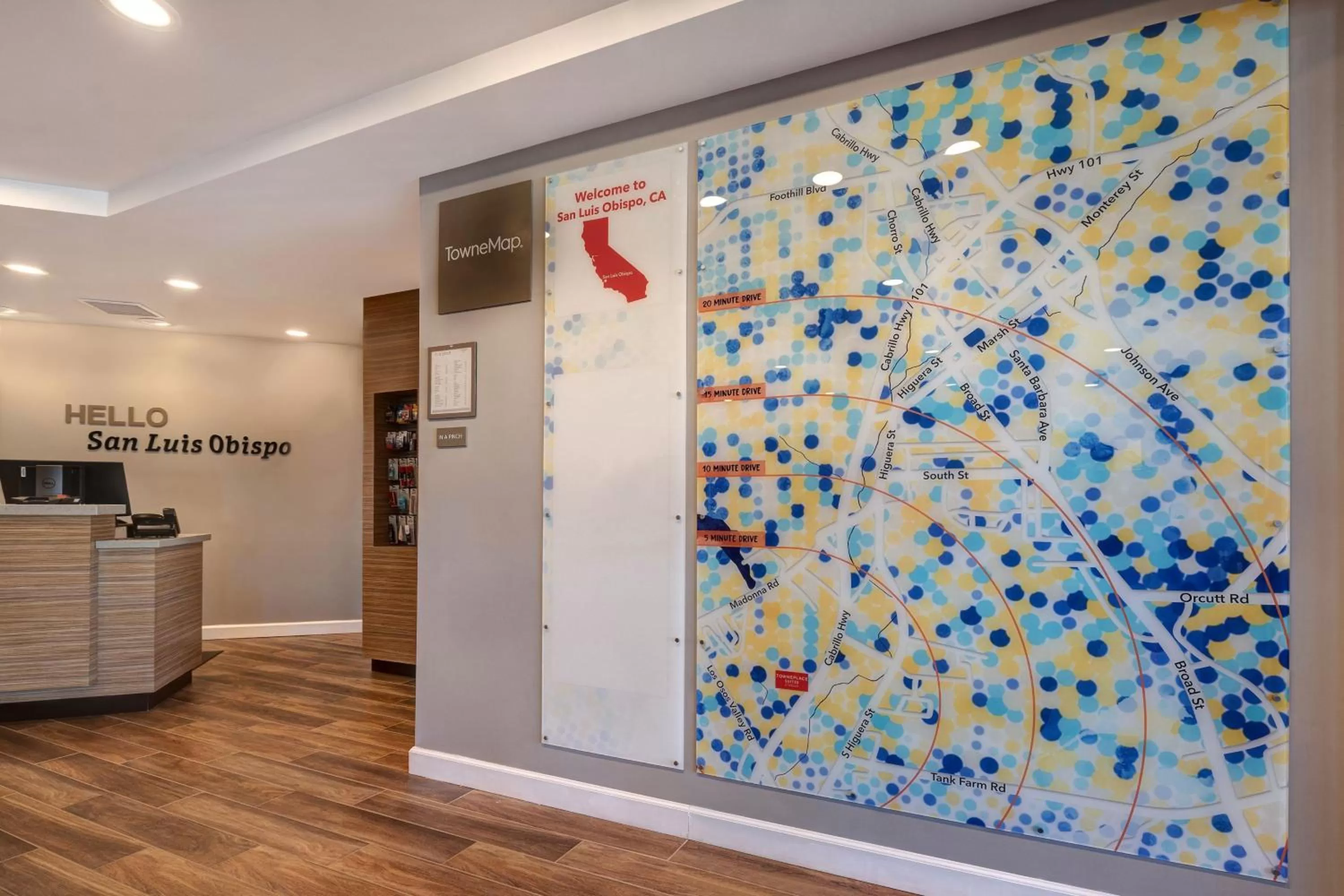 Lobby or reception in TownePlace Suites by Marriott San Luis Obispo