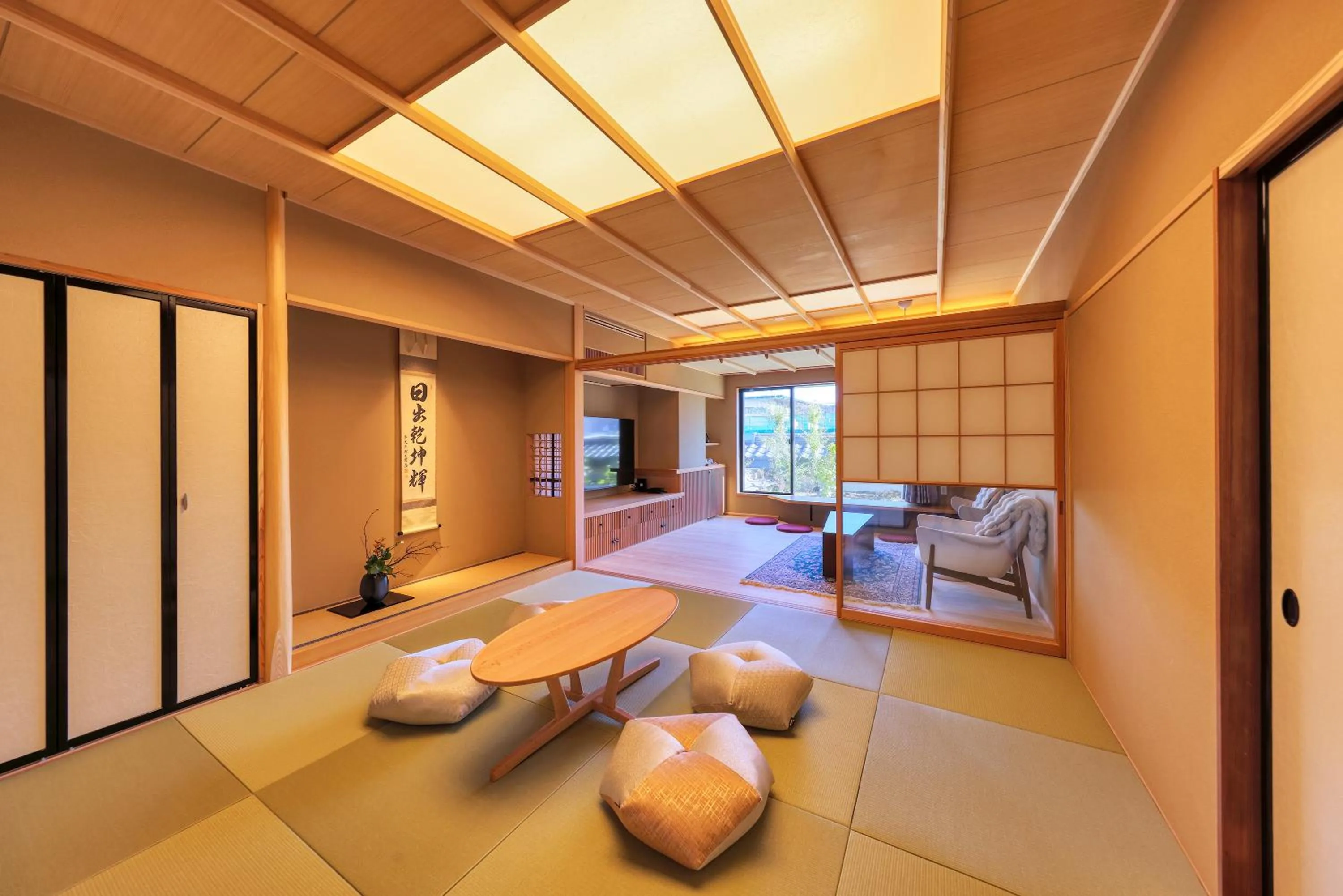 Photo of the whole room, Bed in Honjin Hiranoya Kachoan