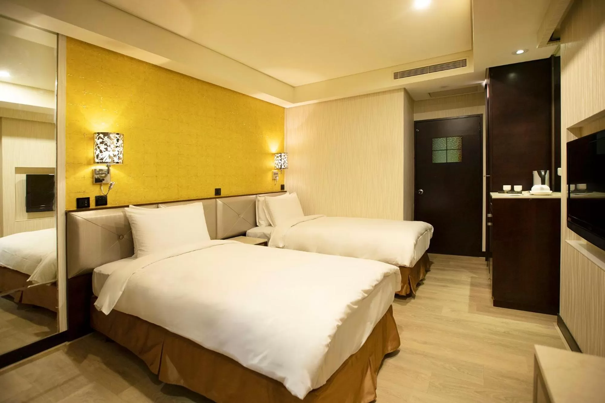 Bed in Hej Taipei Arena Hotel