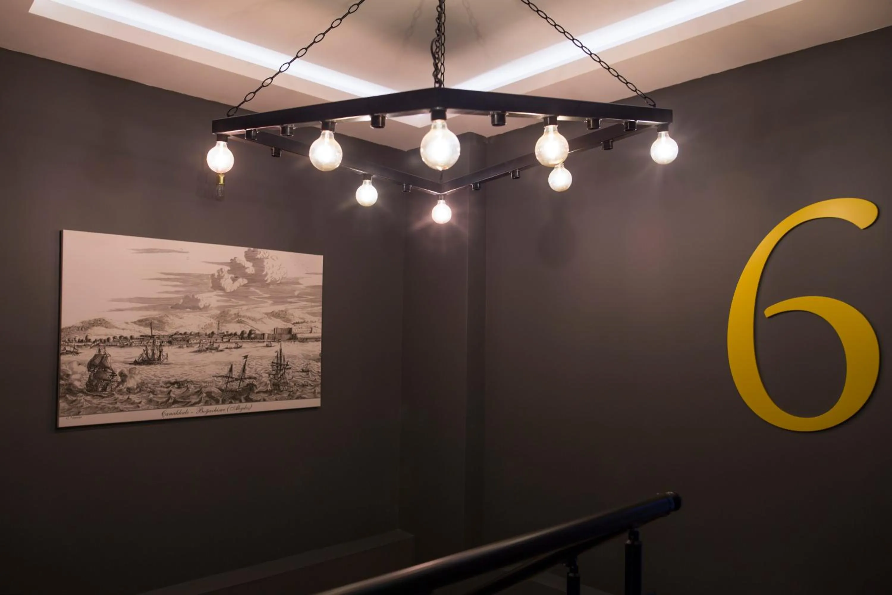 Decorative detail in Hotel Cura