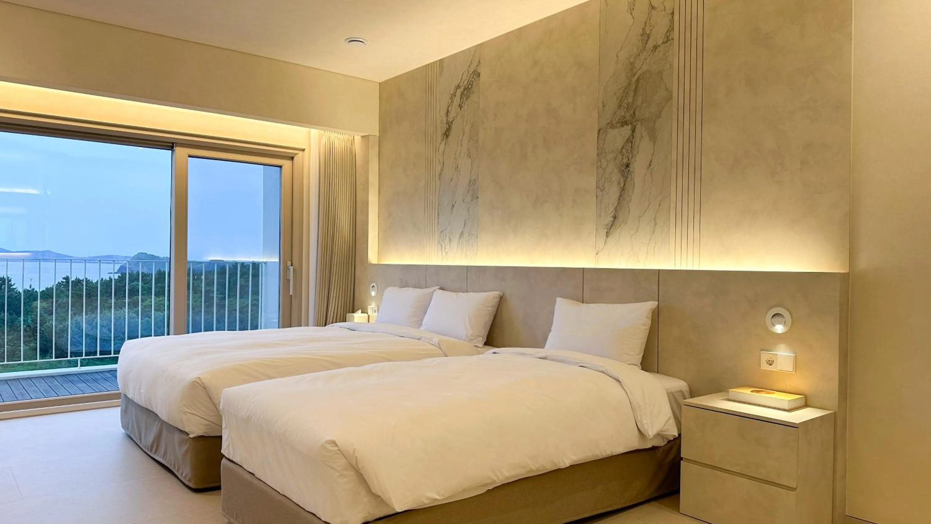 Bed in Y Resort Jeju