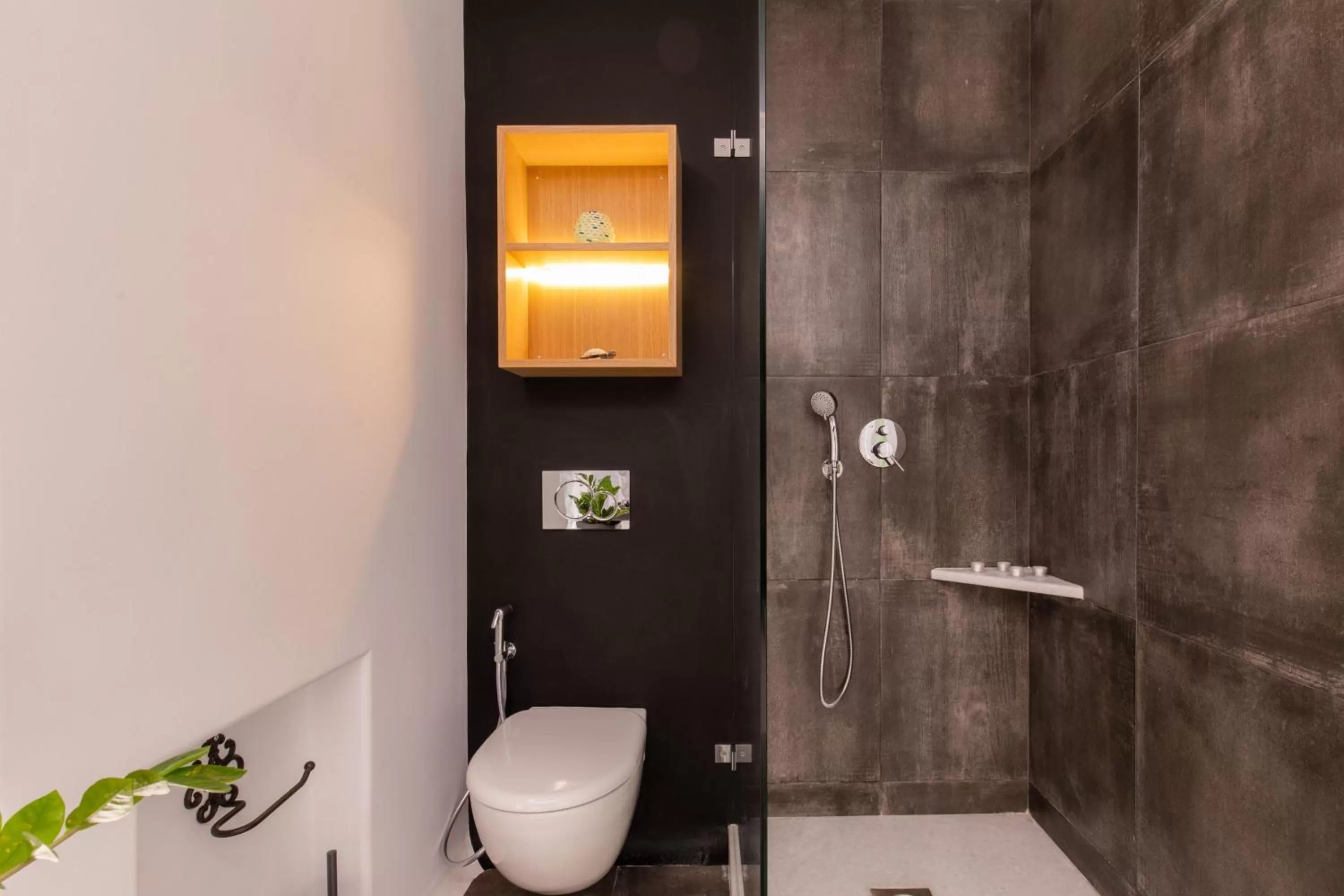 Shower in Arco Naxos Luxury Apartments